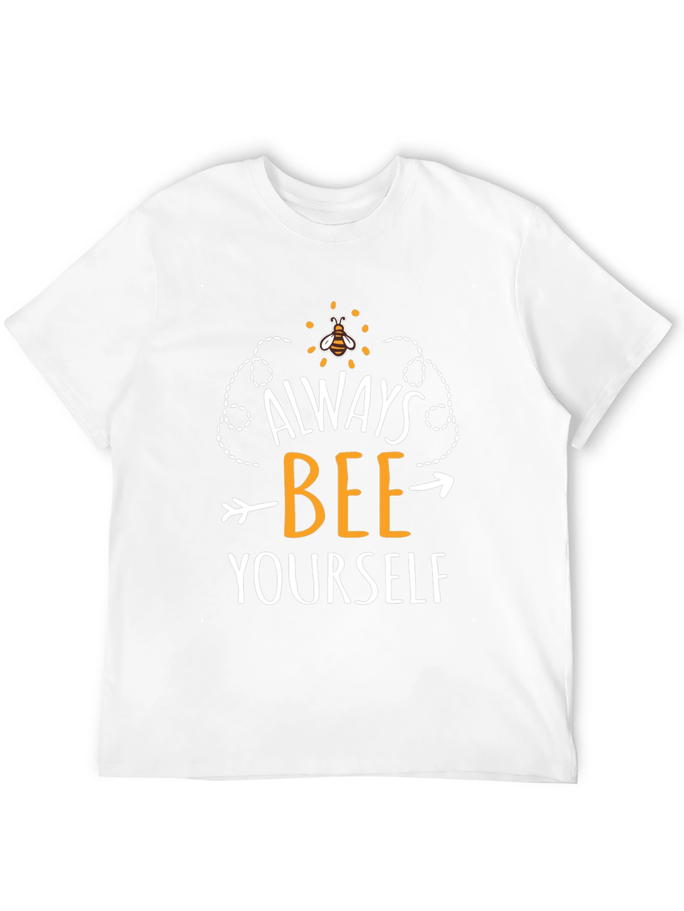 Always Bee Yourself Graphic Tee - Black Cotton T-Shirt