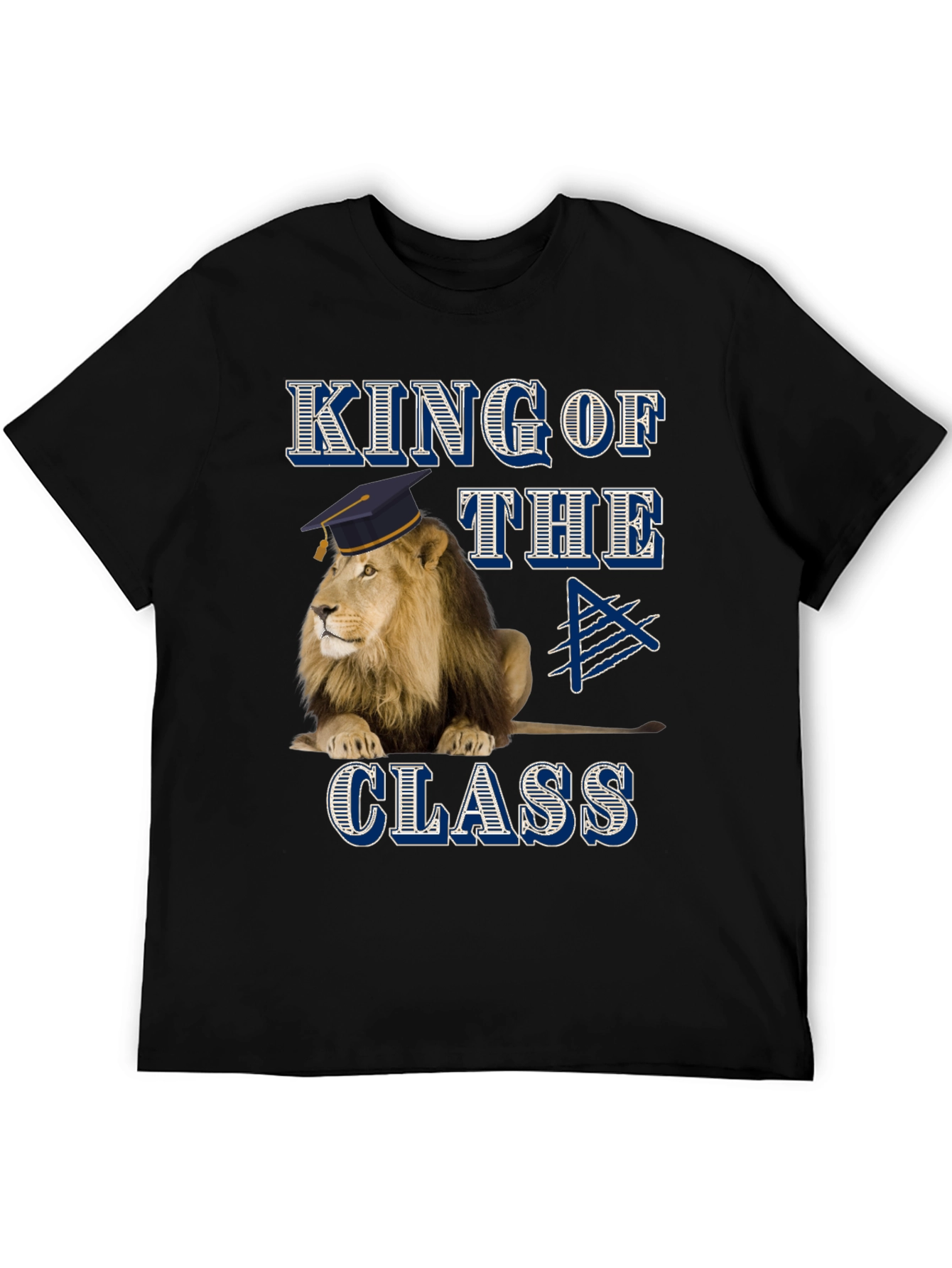 King of the Class Lion Graphic T-Shirt