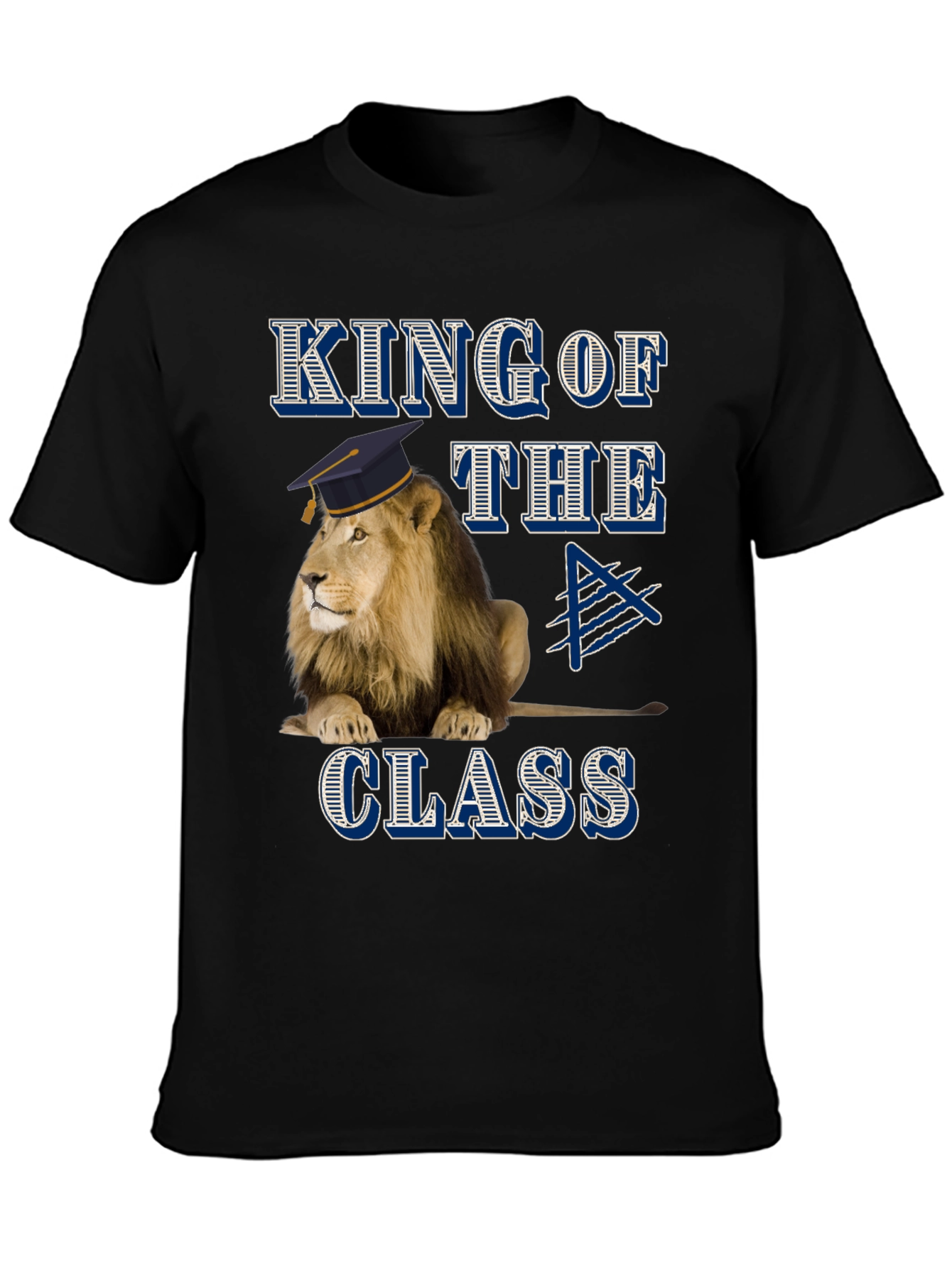 King of the Class Lion Graphic T-Shirt