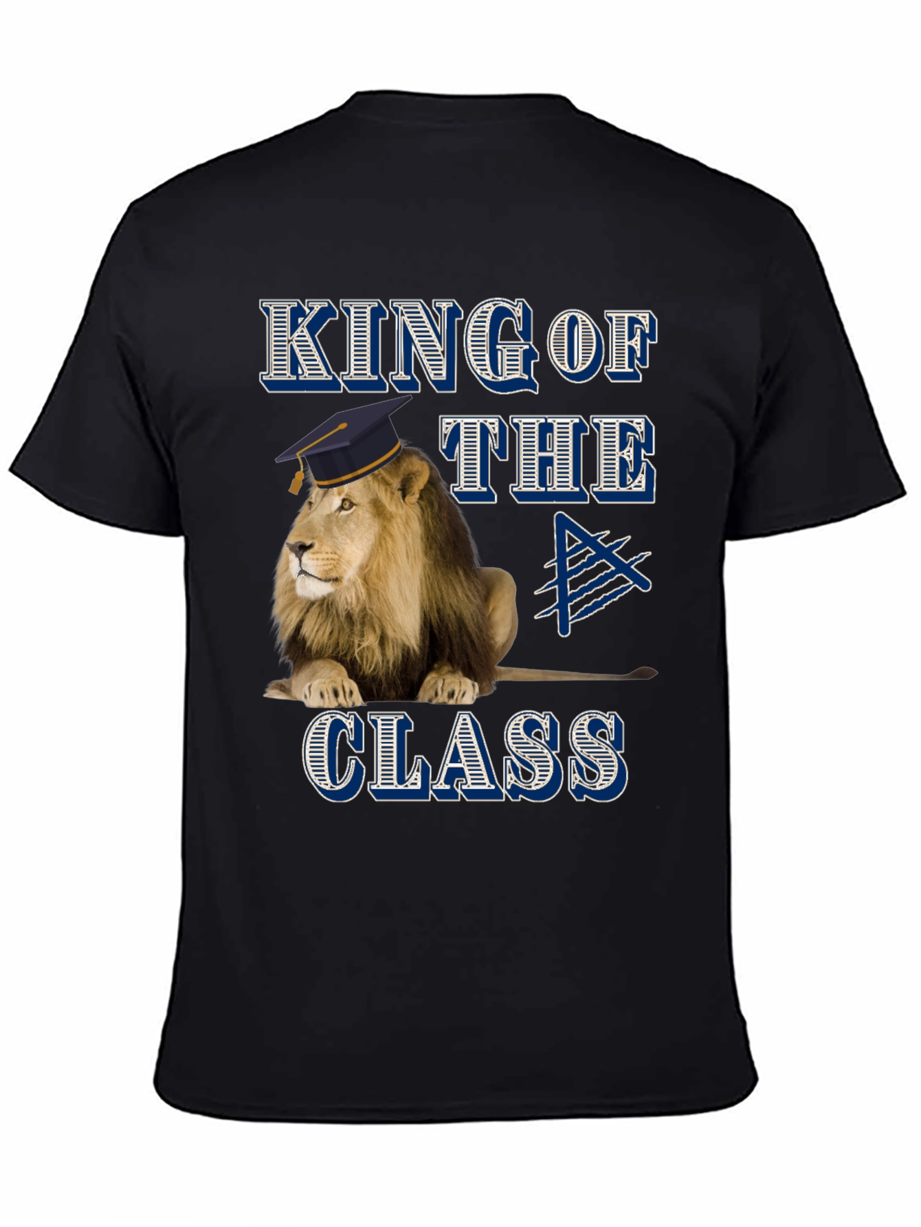 King of the Class Lion Graphic T-Shirt
