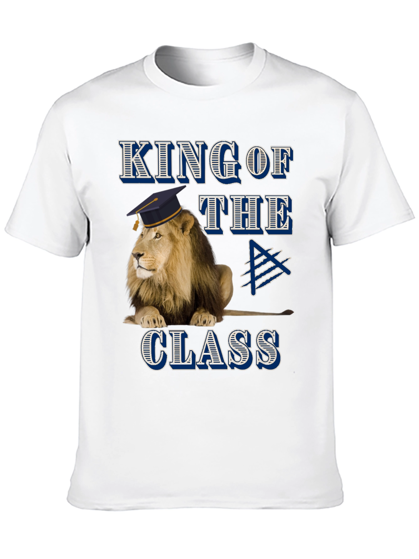 King of the Class Lion Graphic T-Shirt