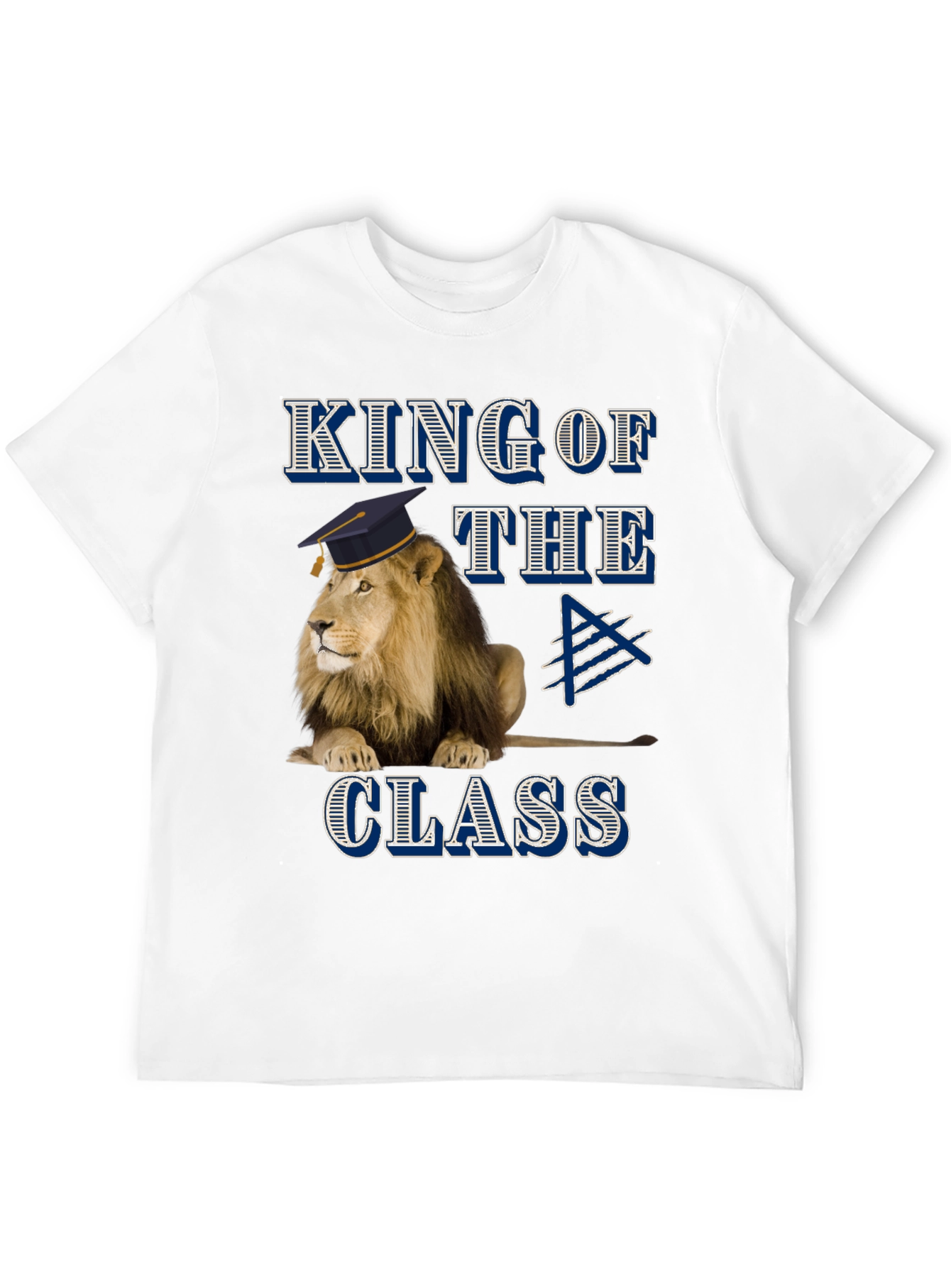 King of the Class Lion Graphic T-Shirt