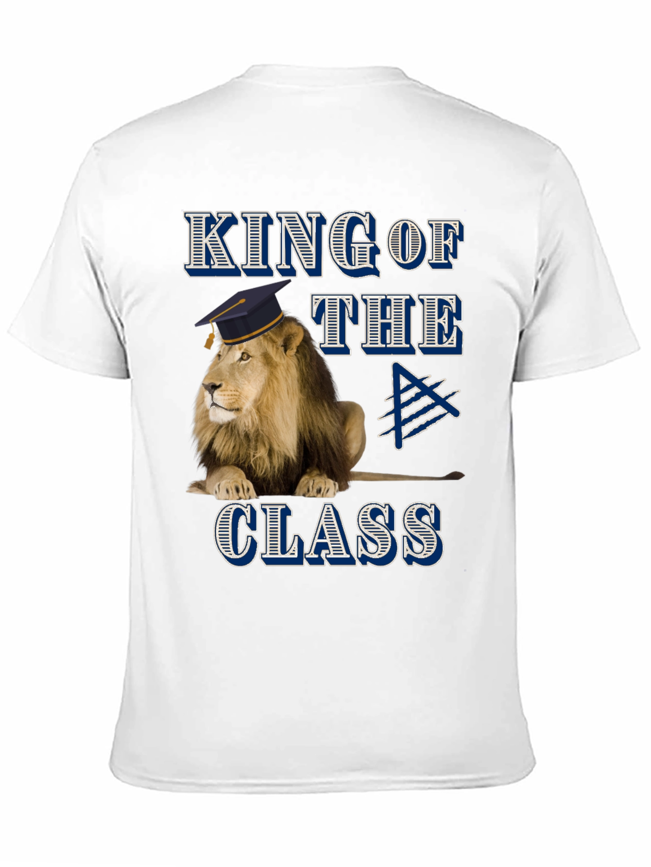 King of the Class Lion Graphic T-Shirt