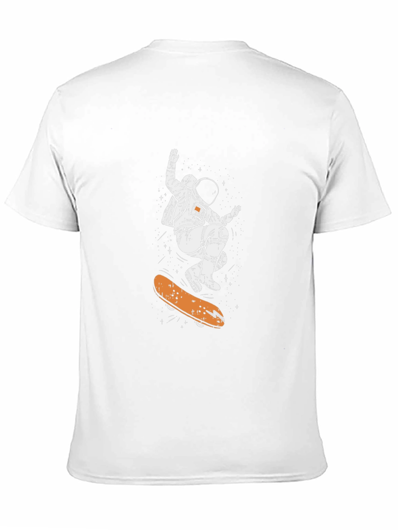 Astronaut Skateboard Graphic Tee - Cool Space Design