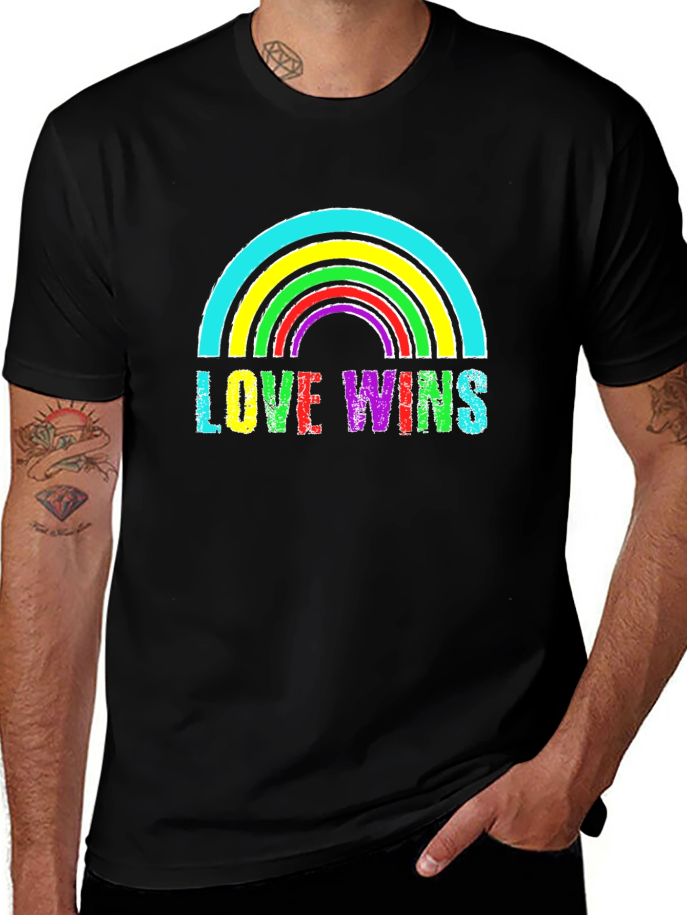 Love Wins Rainbow Pride T-Shirt