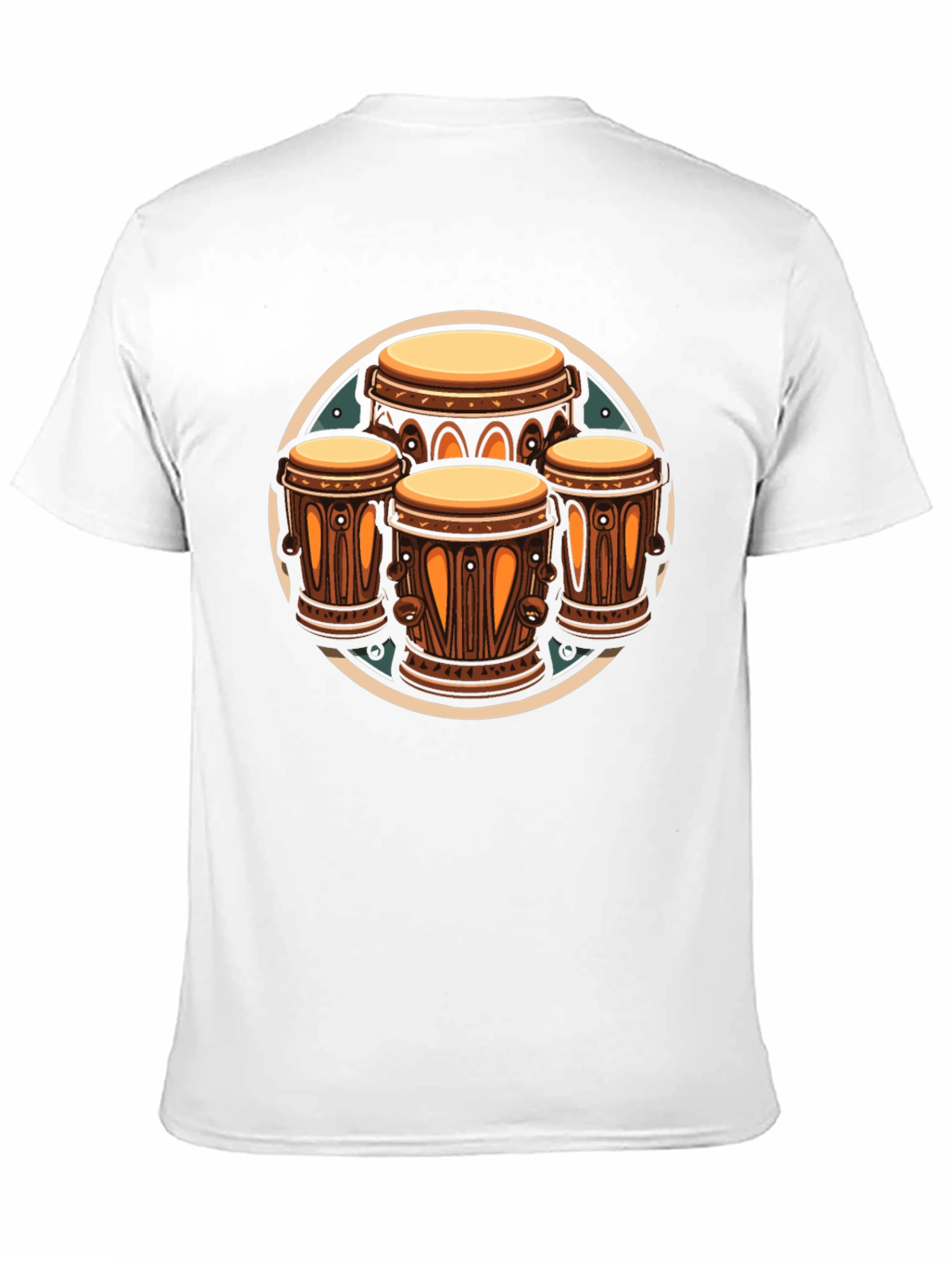 Conga Drums Graphic Black T-Shirt