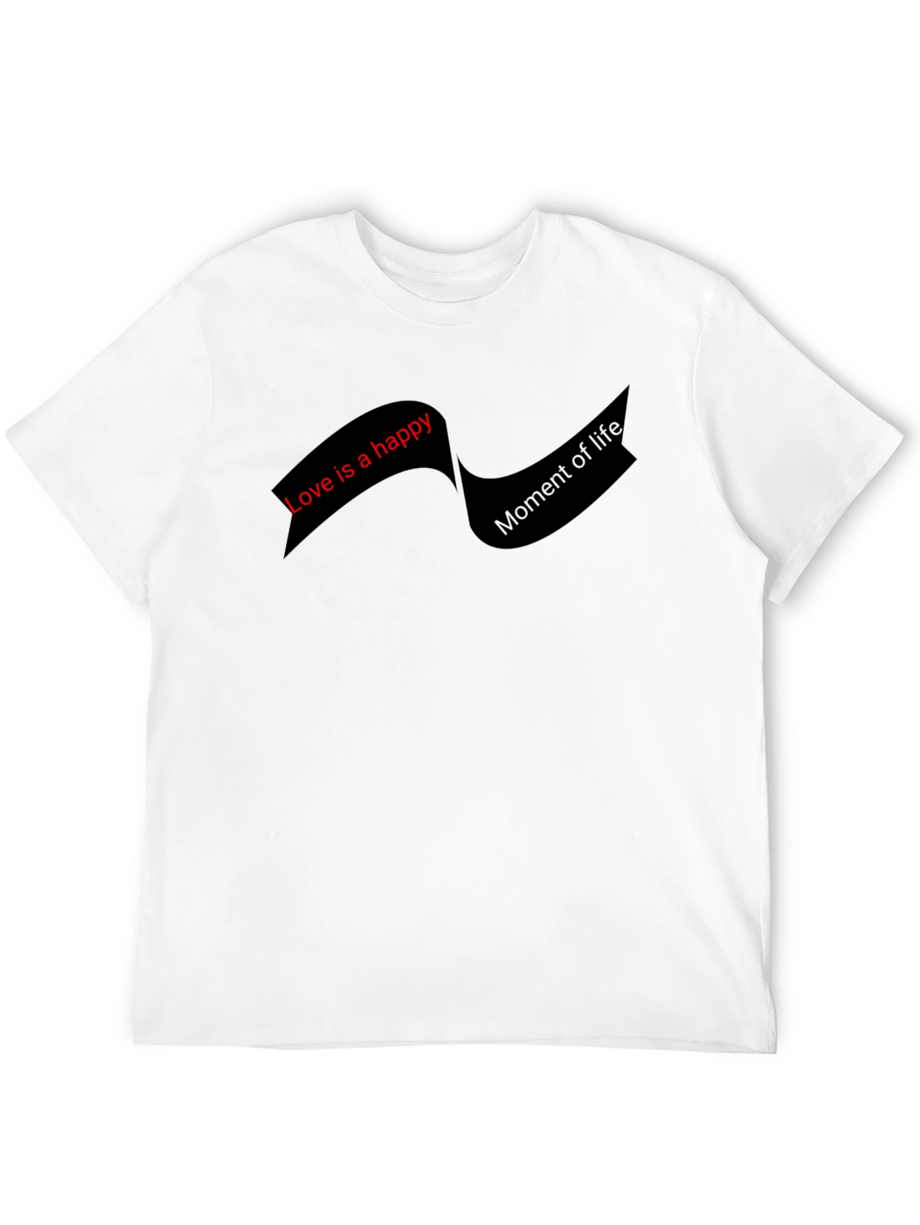Happy Life Graphic Tee - Black