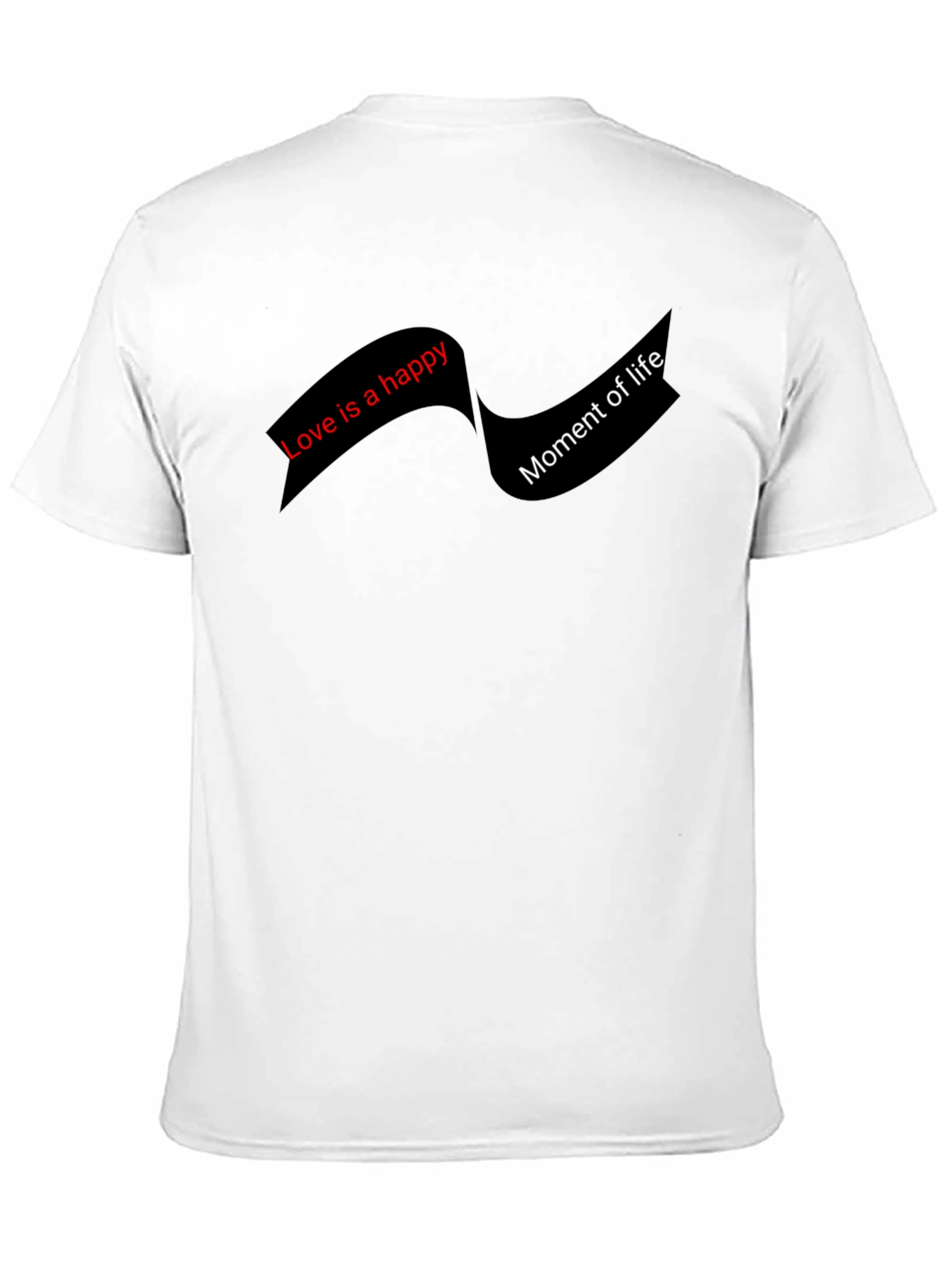 Happy Life Graphic Tee - Black