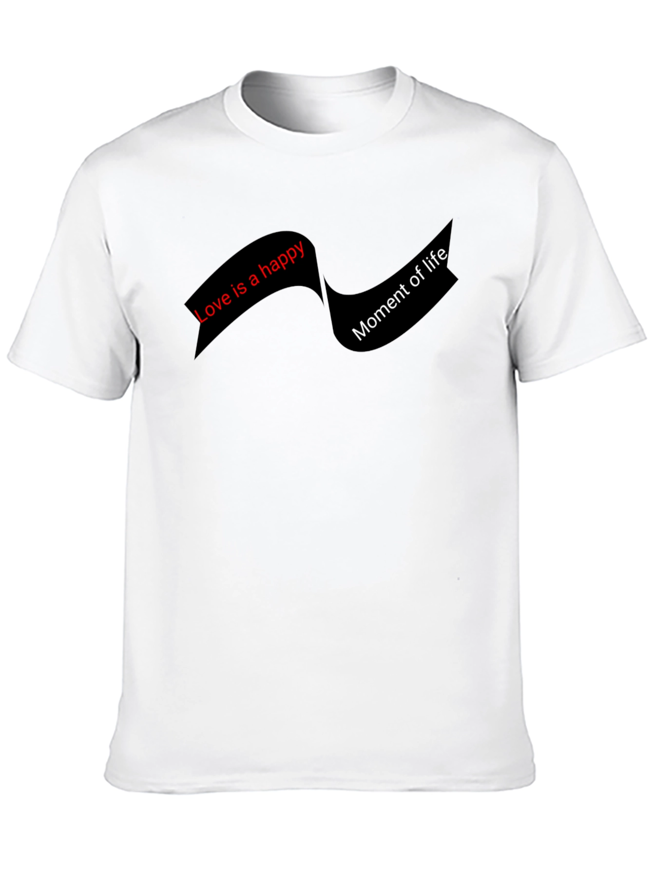 Happy Life Graphic Tee - Black