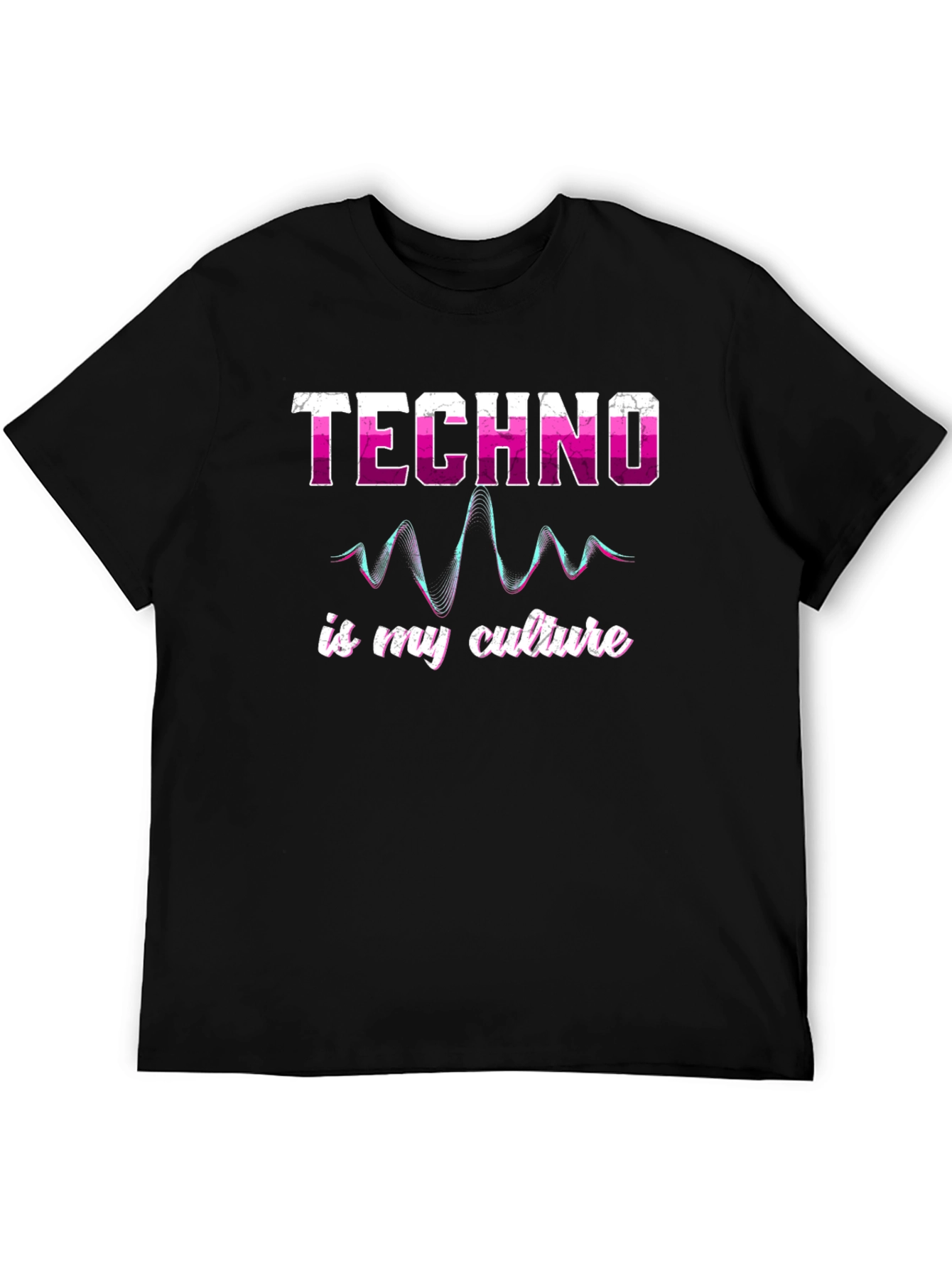 Techno is My Culture Black Graphic T-Shirt