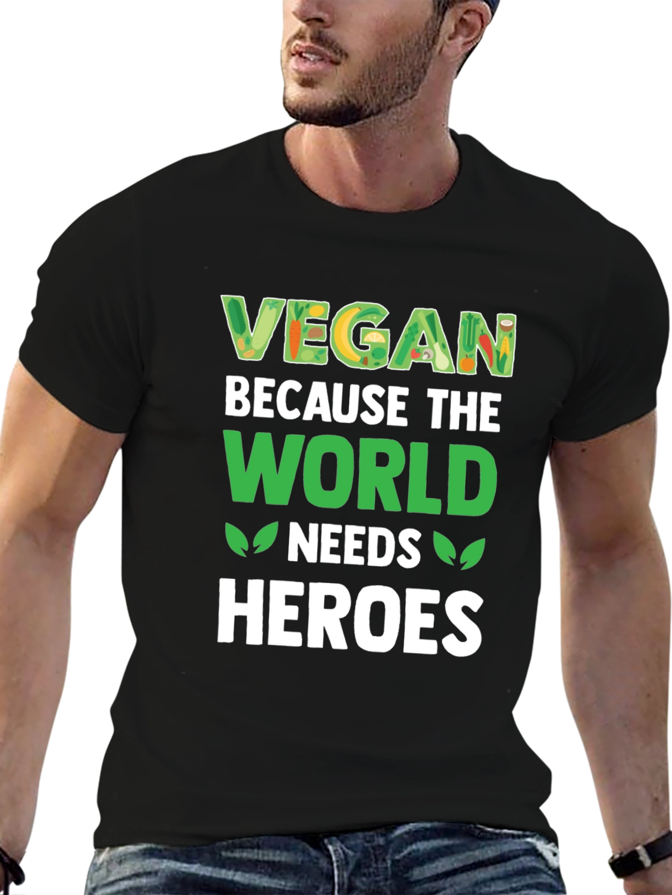 Vegan Heroes Graphic T-Shirt - Plant Based Lifestyle