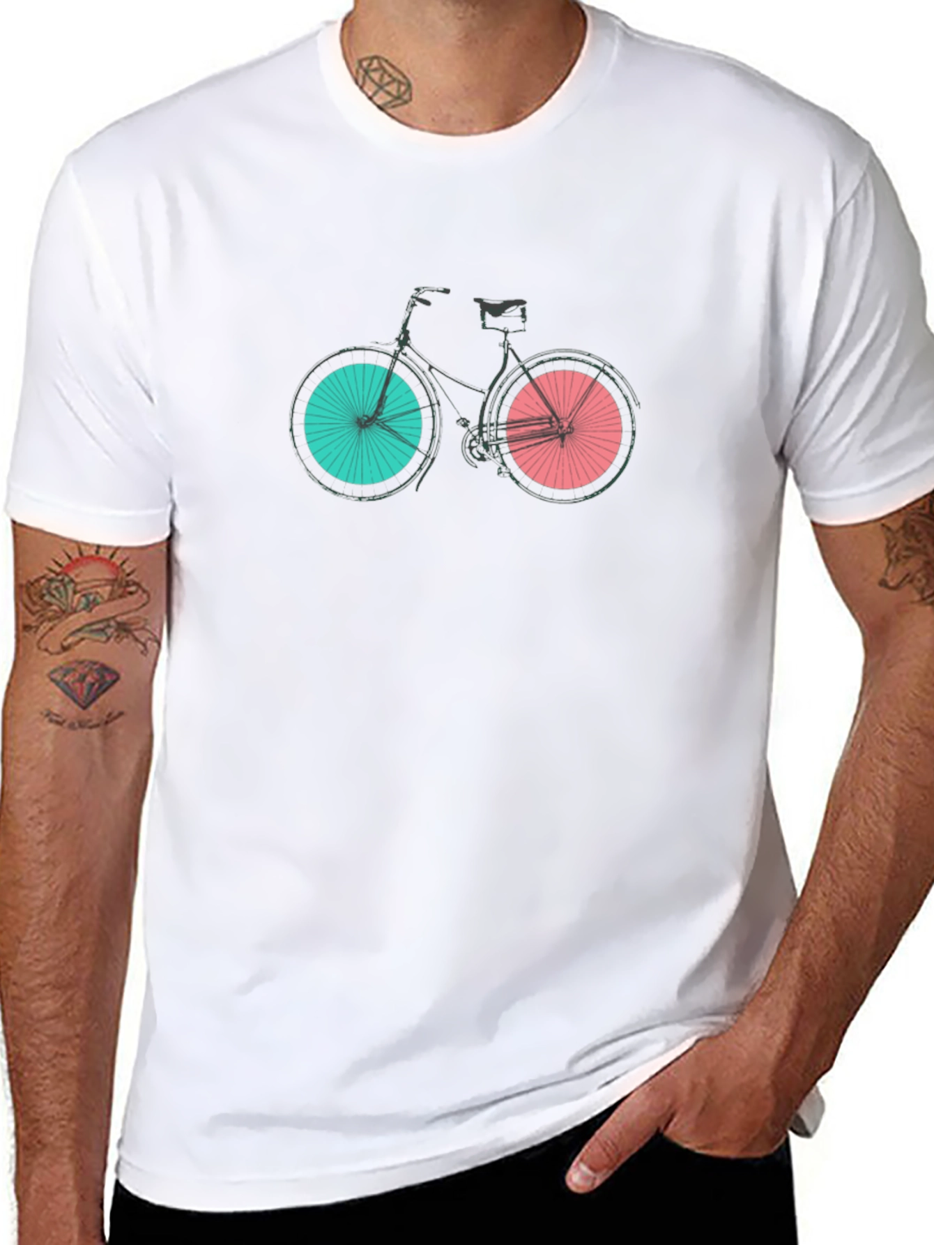 Stylish Bike Graphic Tee - Modern Design