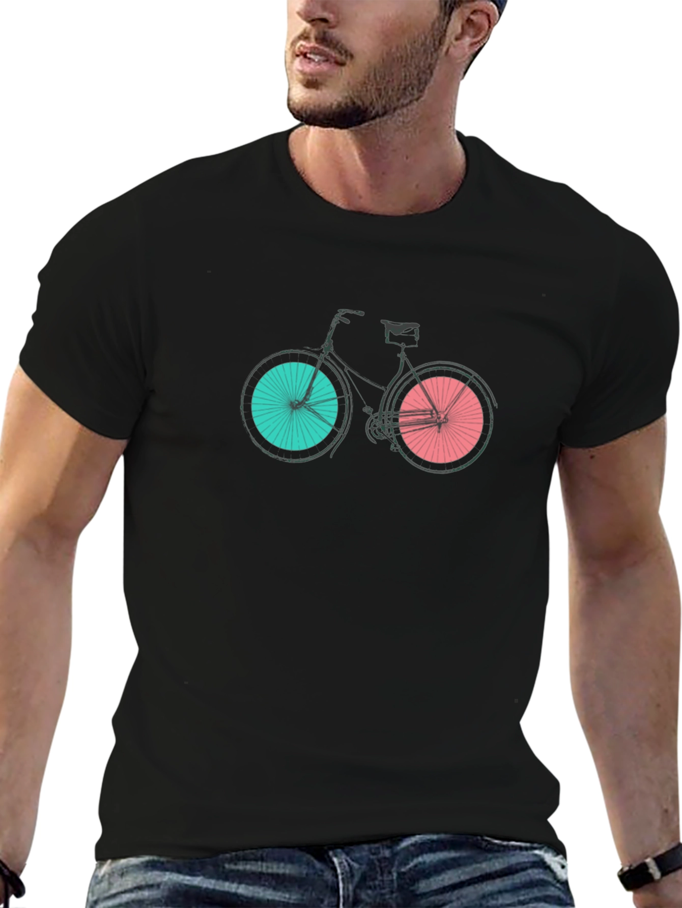 Stylish Bike Graphic Tee - Modern Design