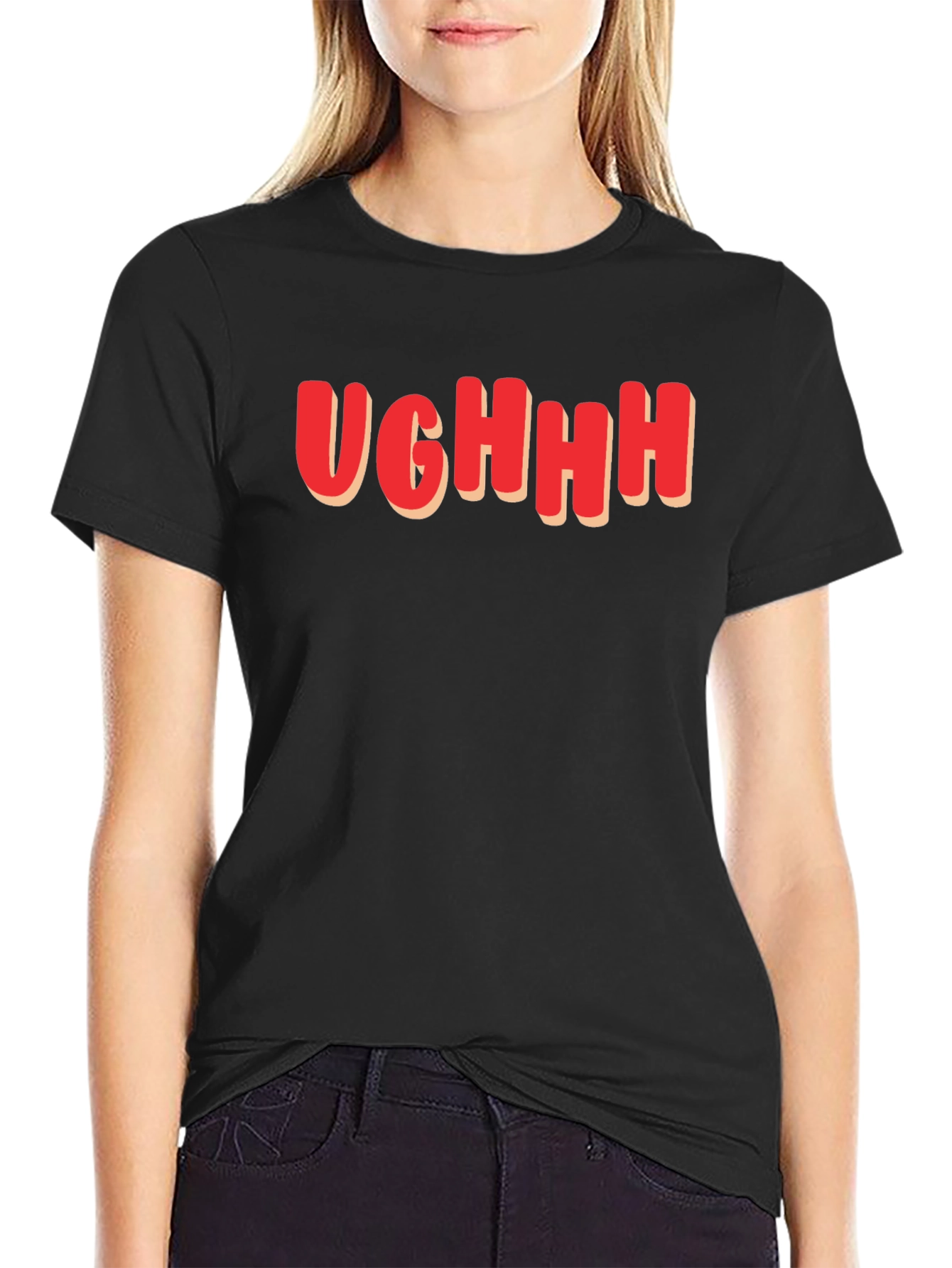 Ughhh Graphic Tee - Soft Cotton Blend