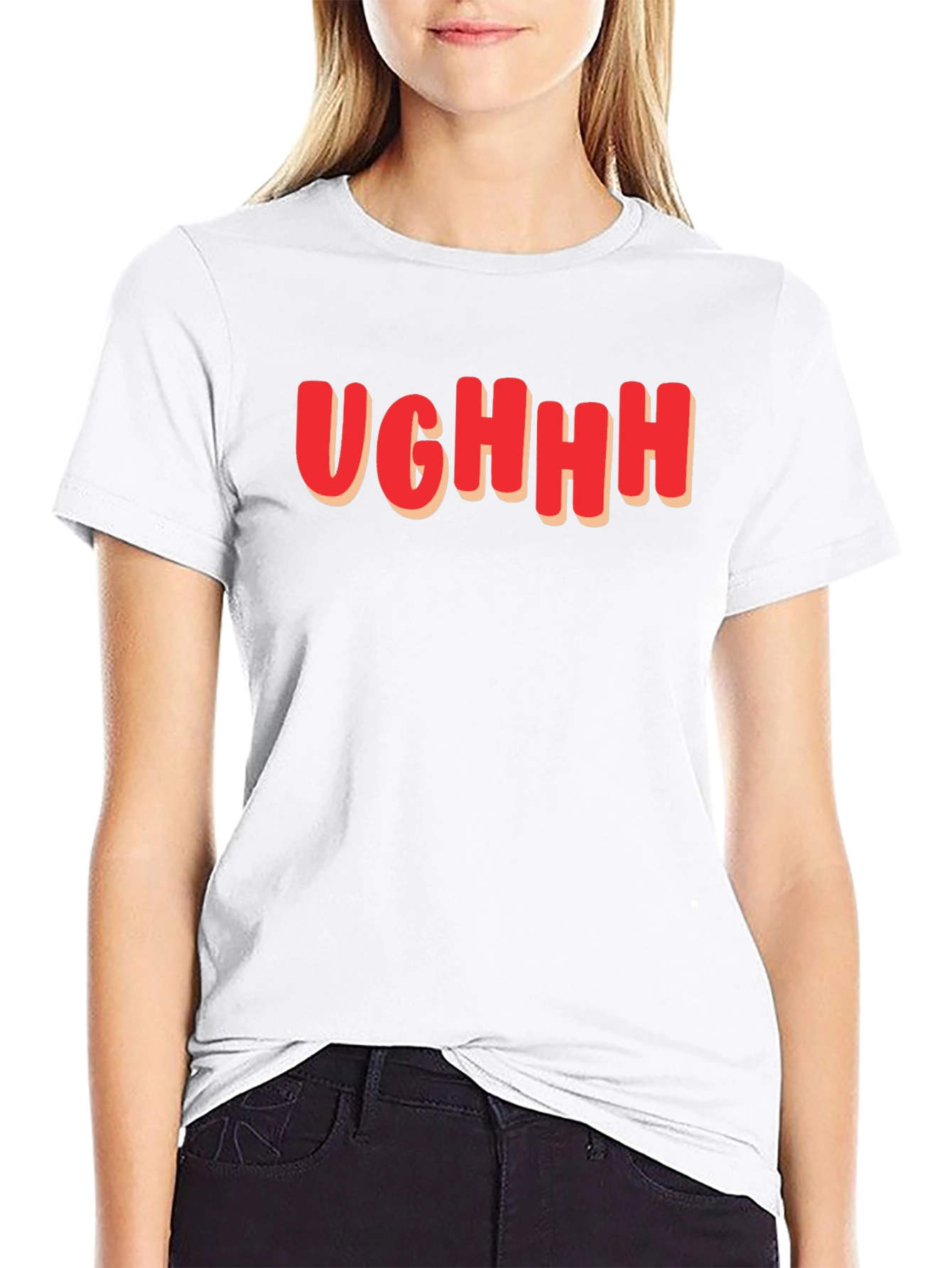 Ughhh Graphic Tee - Soft Cotton Blend