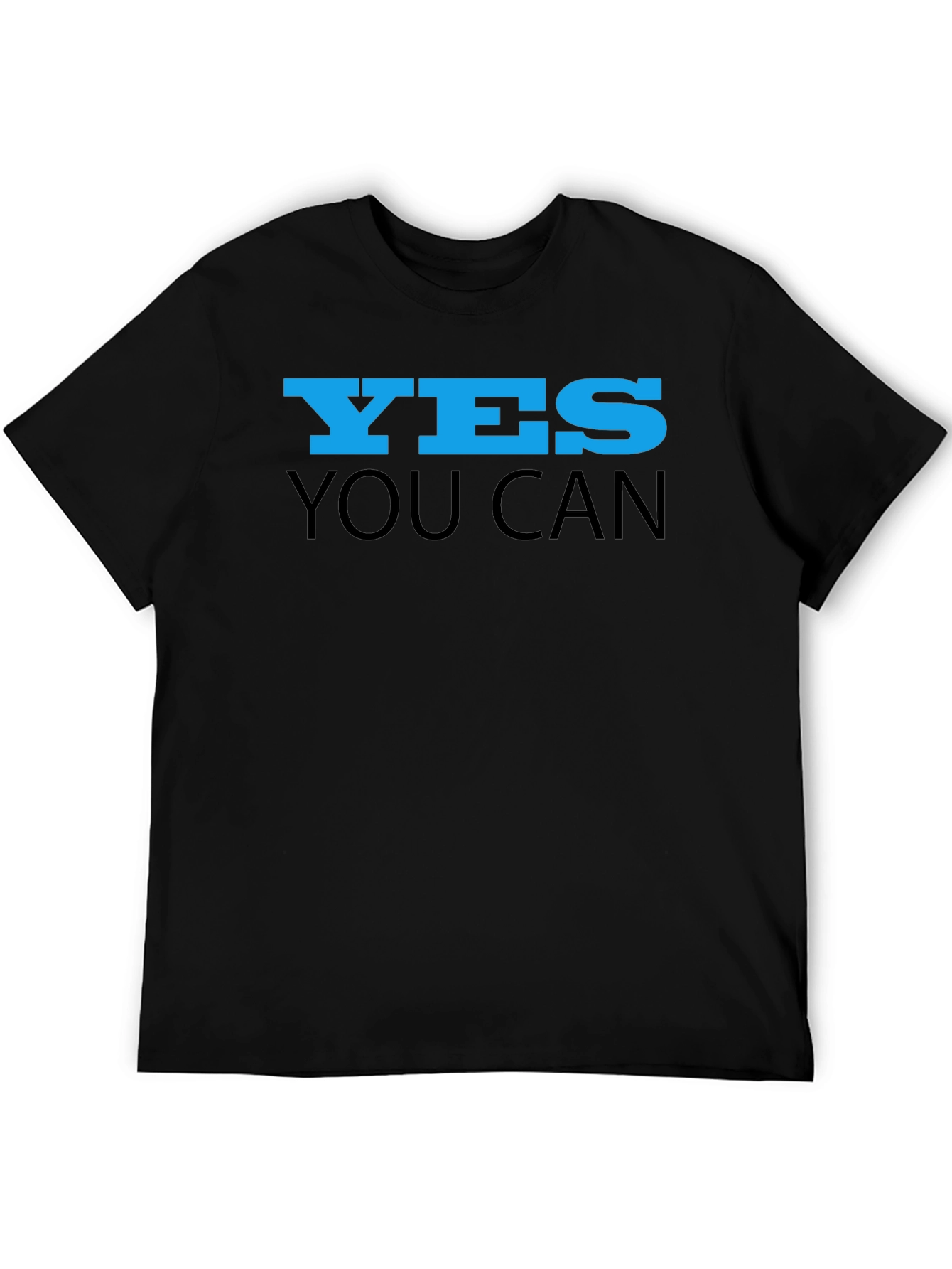 Yes You Can Black Graphic Tee