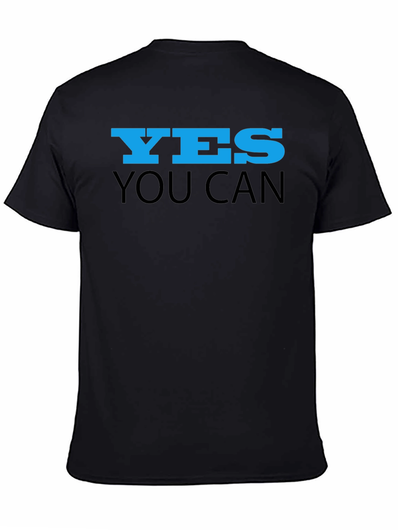 Yes You Can Black Graphic Tee