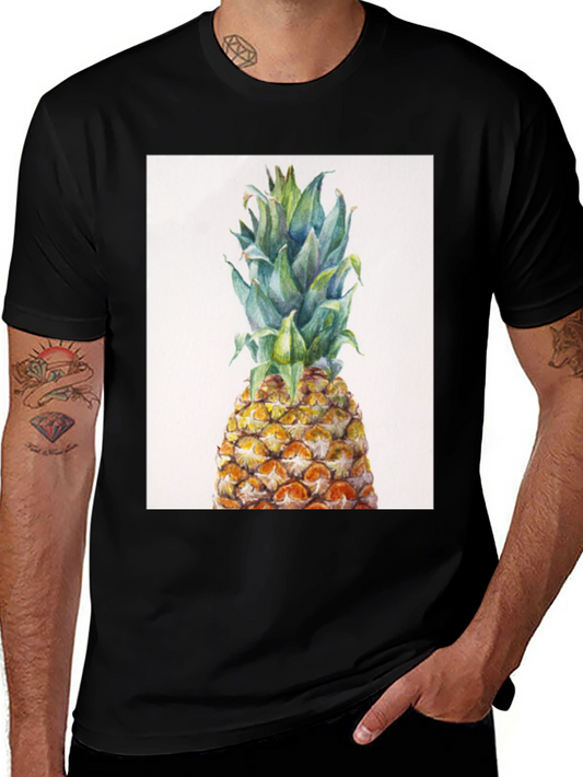 Pineapple Graphic Tee - Tropical Fruit Design