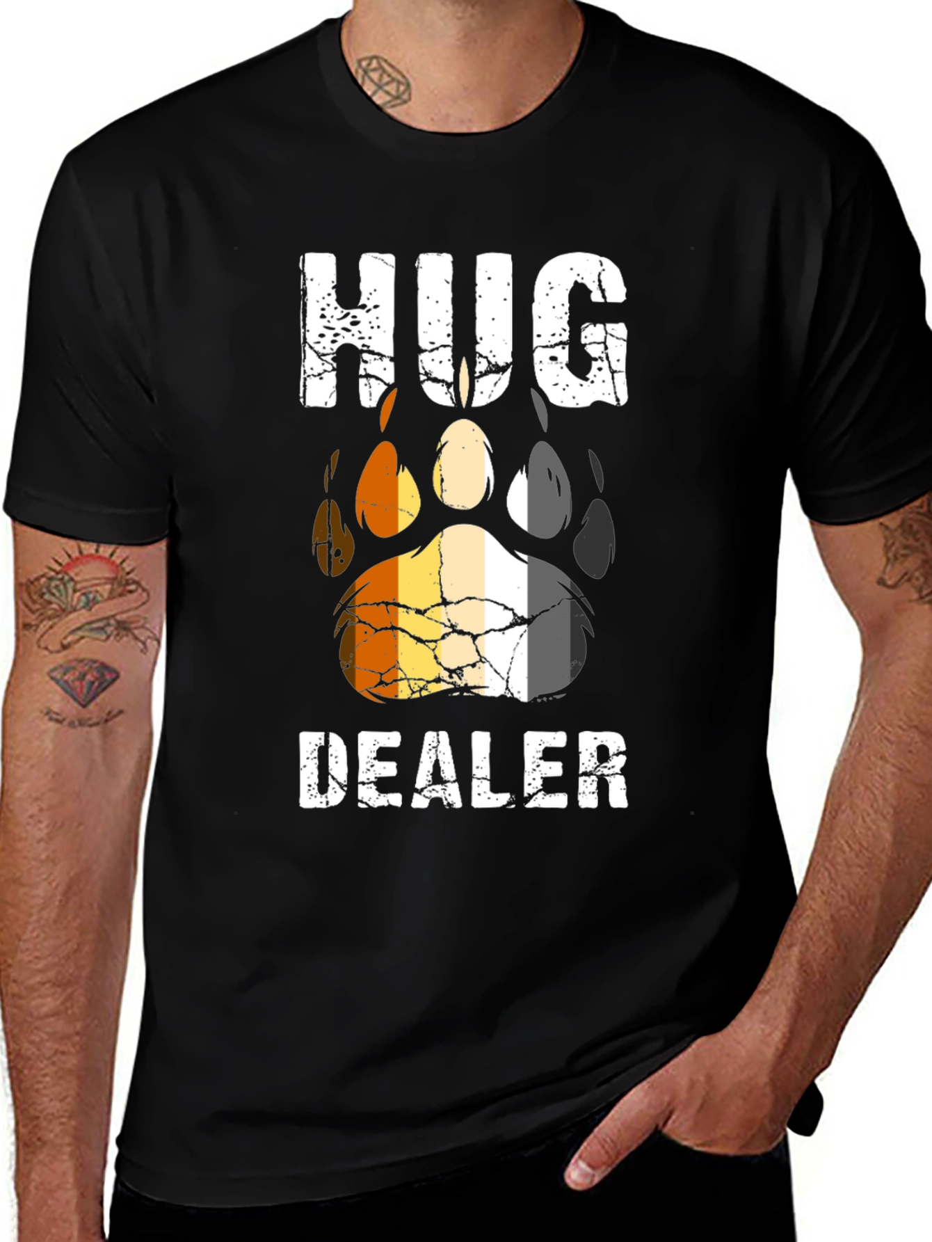Hug Dealer Bear Paw T-Shirt