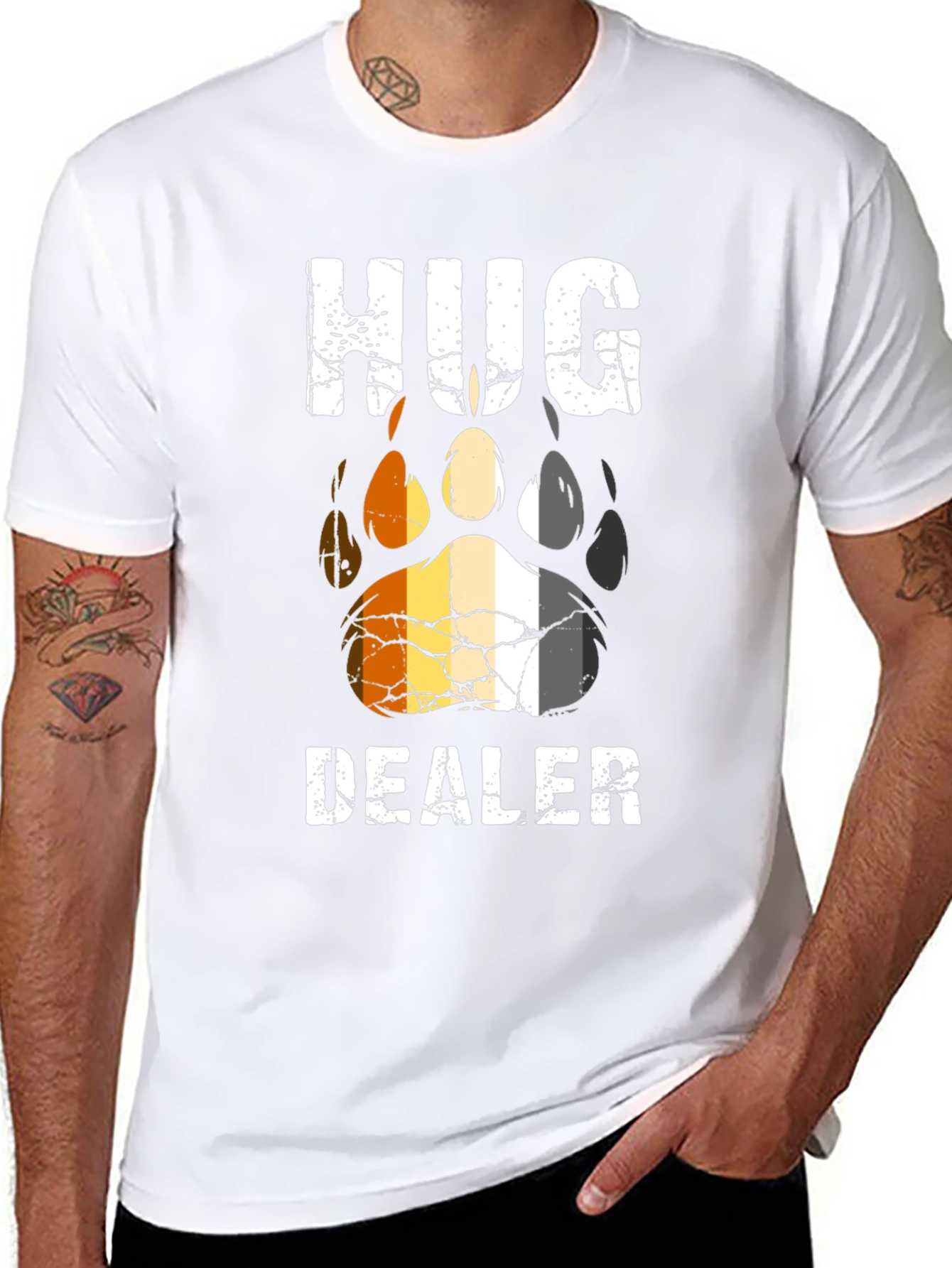 Hug Dealer Bear Paw T-Shirt
