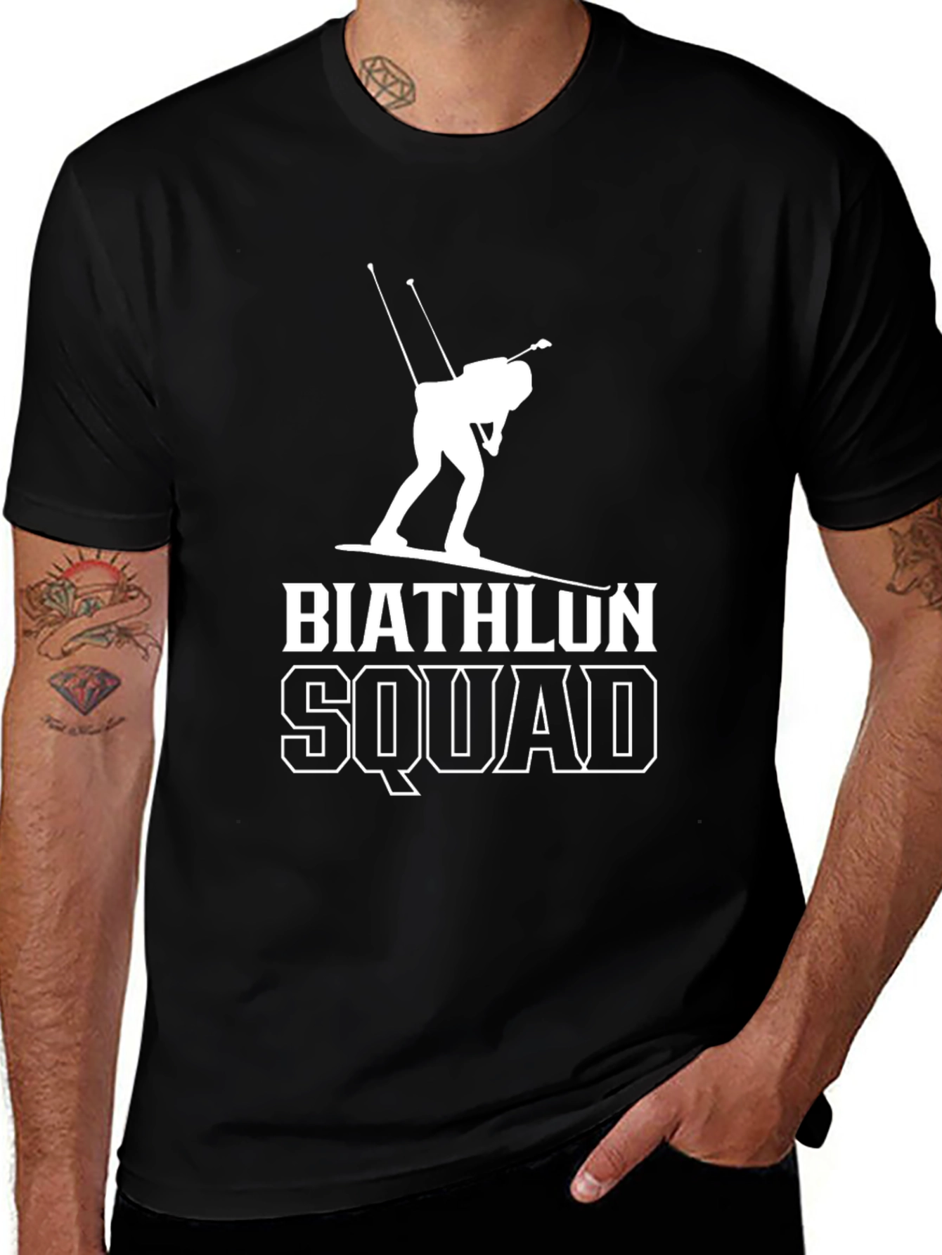 Biathlon Squad Graphic Tee - Athletic Style
