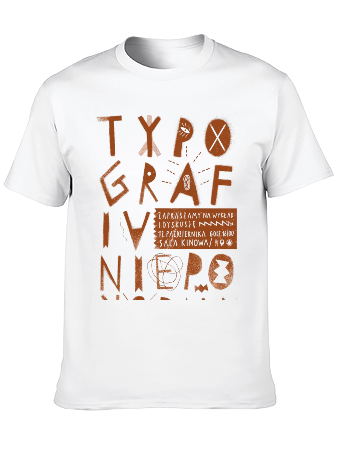 Typography Art Black Graphic Tee