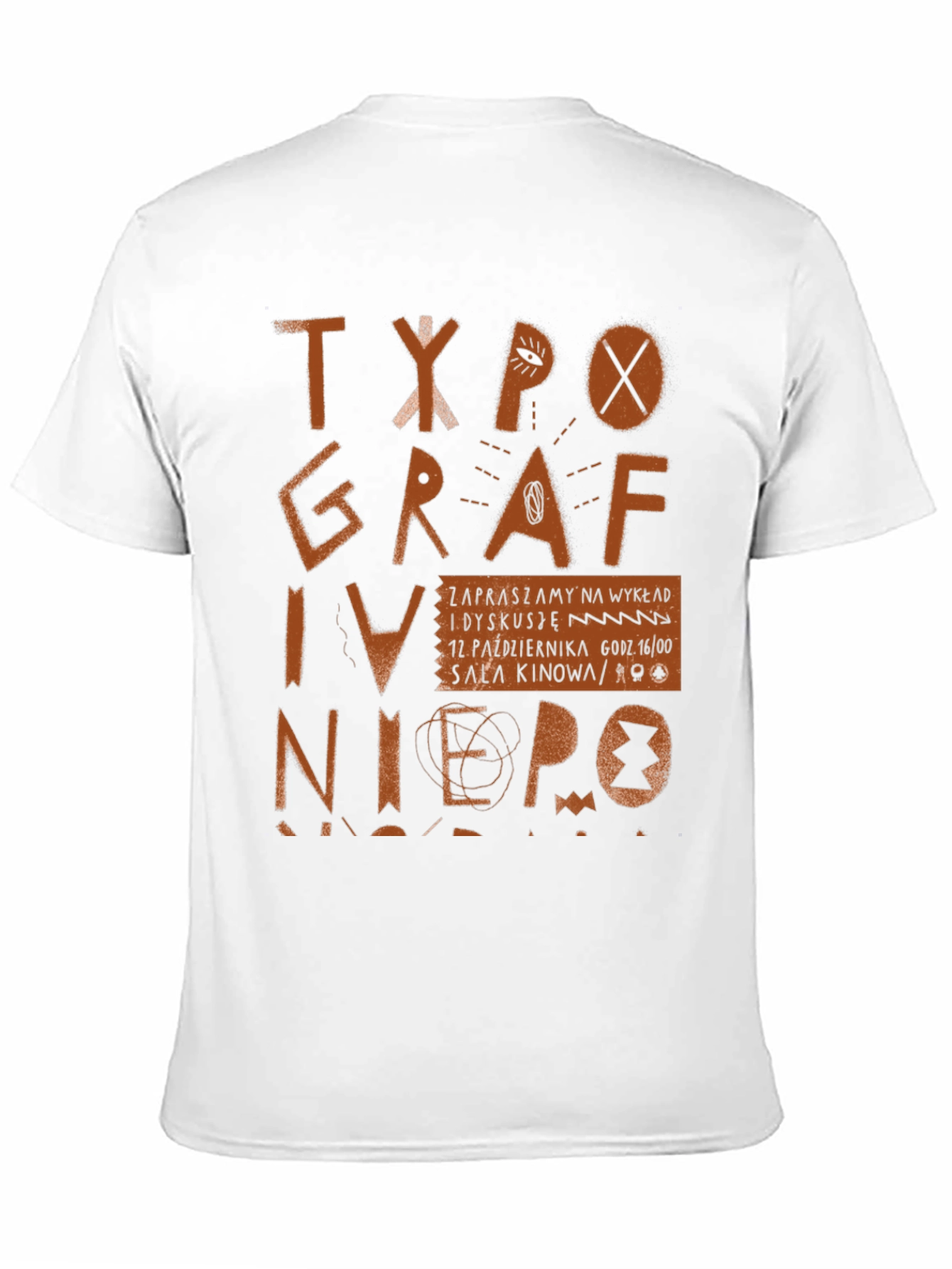Typography Art Black Graphic Tee