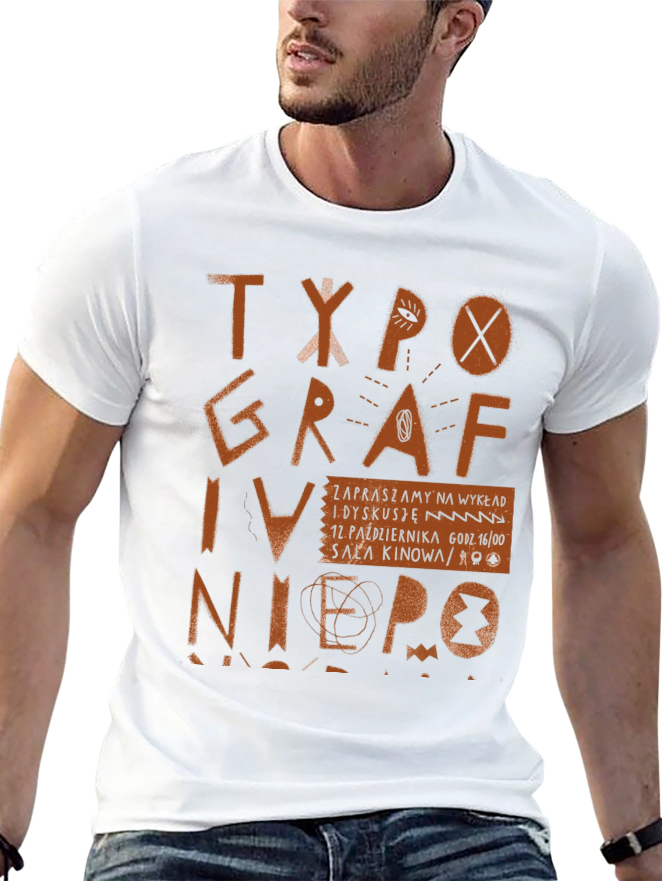 Typography Art Black Graphic Tee