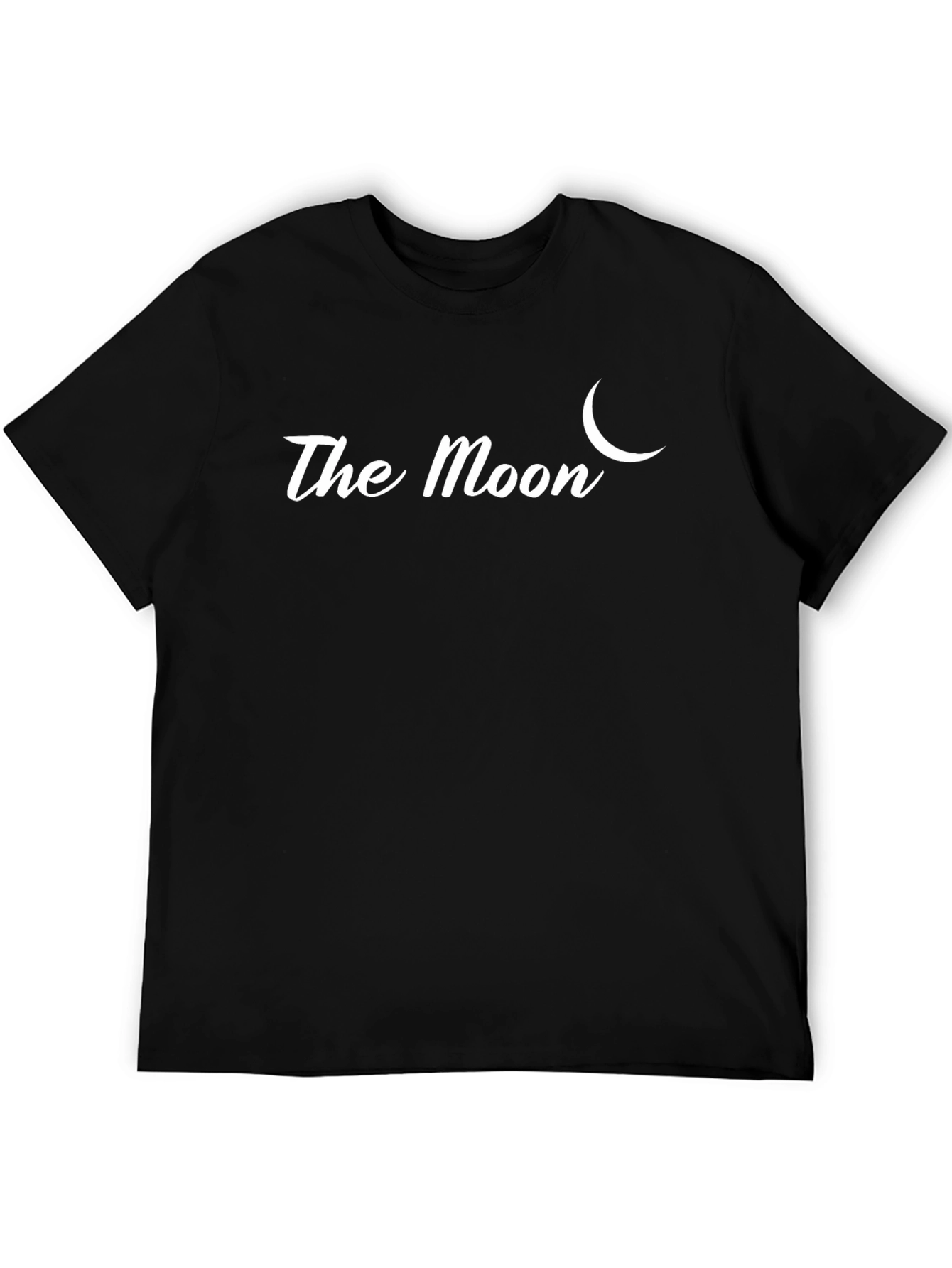 The Moon Graphic Tee - Stylish Black T-Shirt