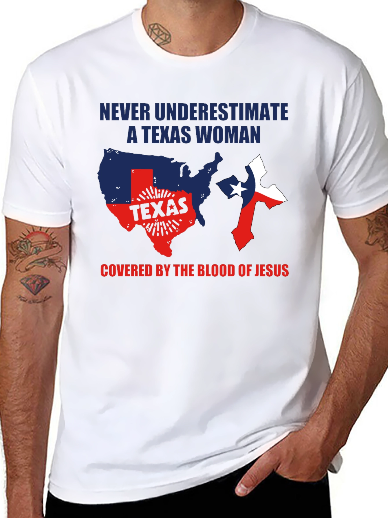 Texas Woman Jesus Graphic T-Shirt