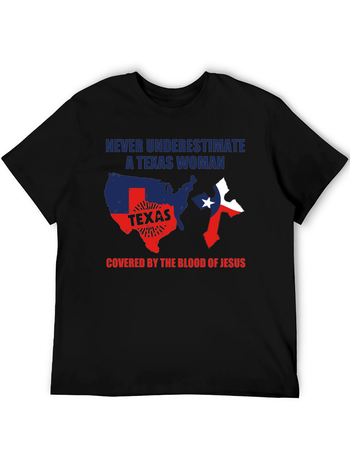 Texas Woman Jesus Graphic T-Shirt