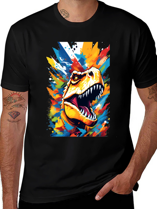 Colorful Dinosaur Graphic Tee