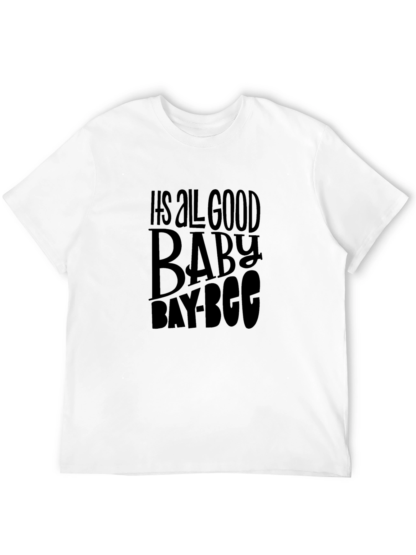 Its All Good Baby Bay-Bee Black Graphic Tee