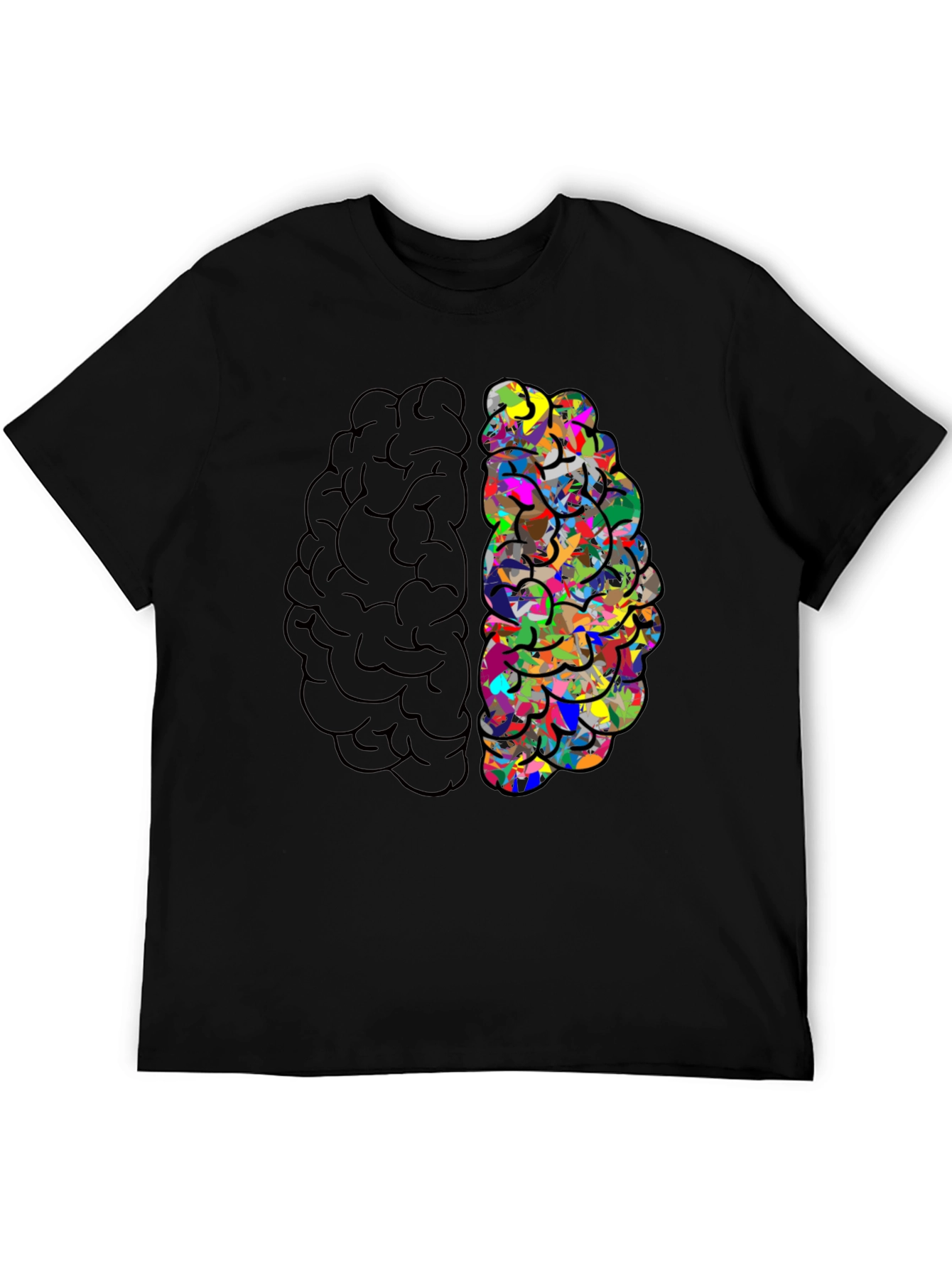 Brain T-Shirt - Left Brain Right Brain Design Tee