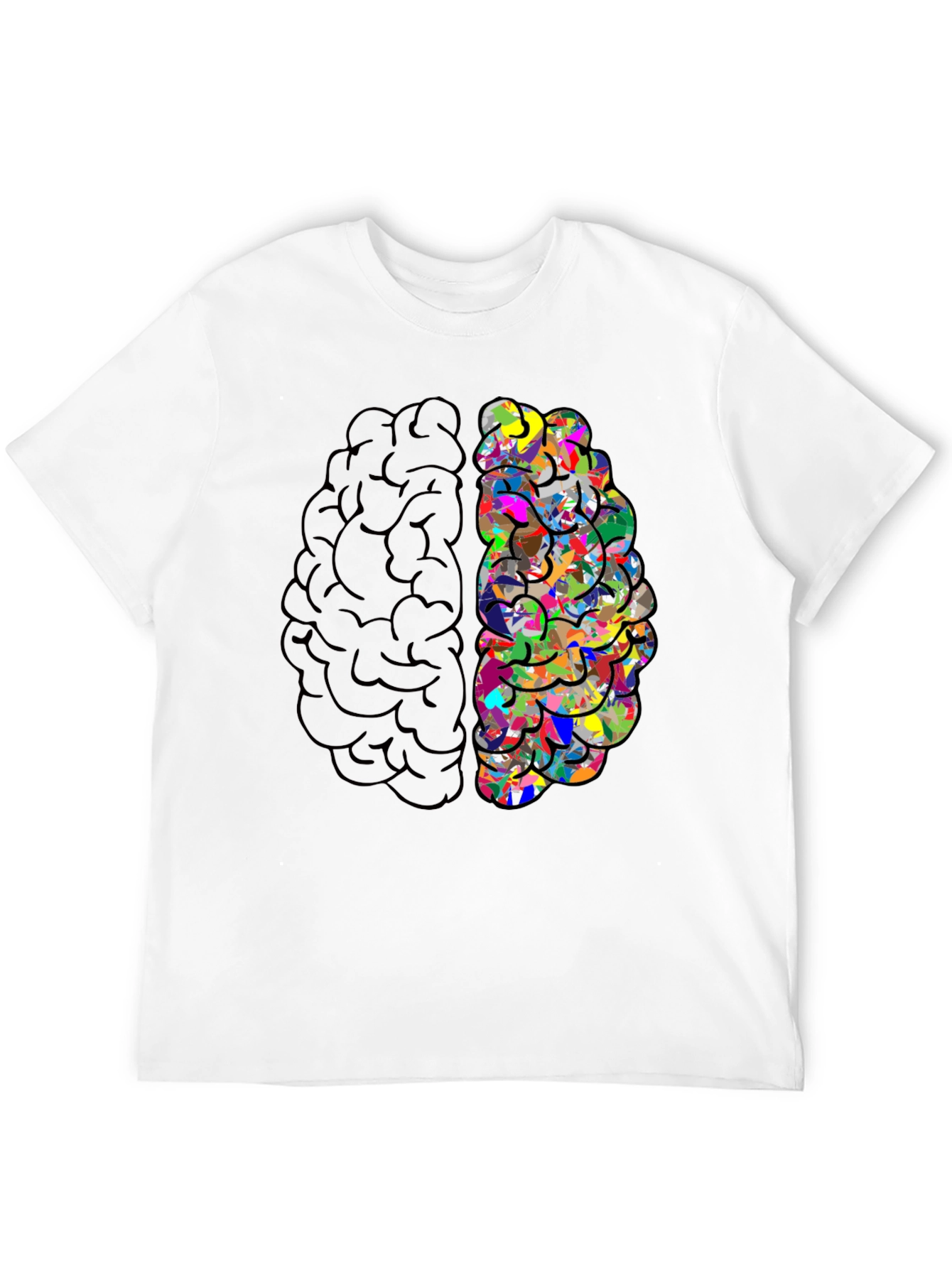 Brain T-Shirt - Left Brain Right Brain Design Tee