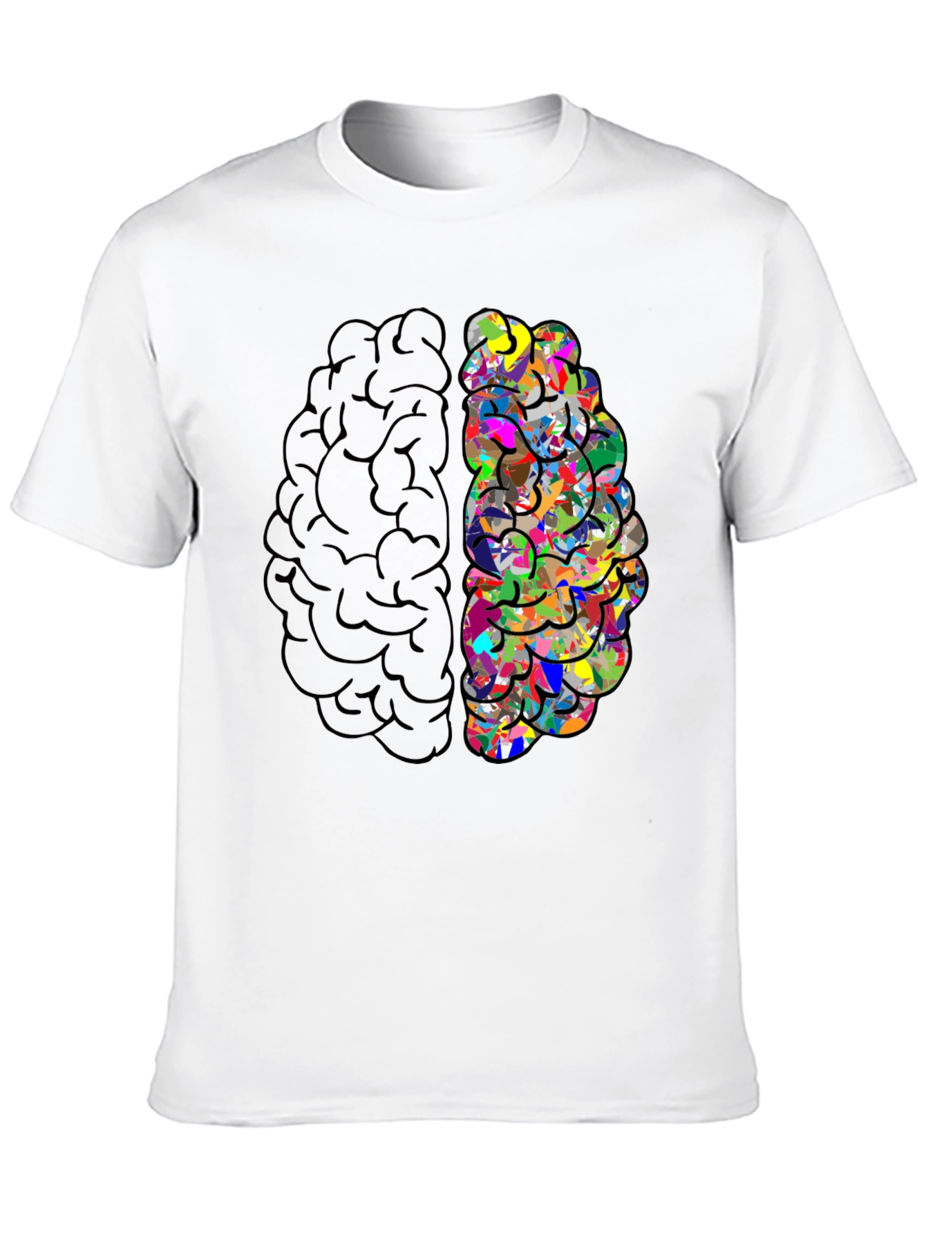 Brain T-Shirt - Left Brain Right Brain Design Tee