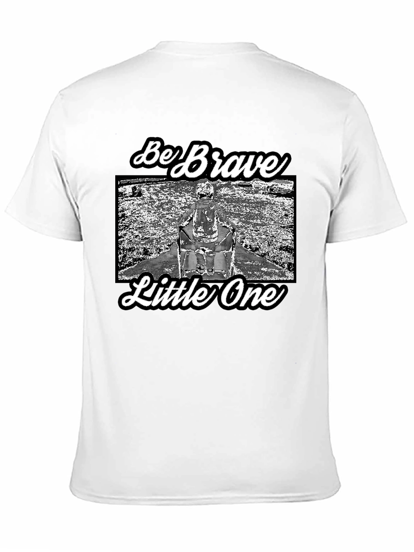Be Brave Little One Black Graphic Tee