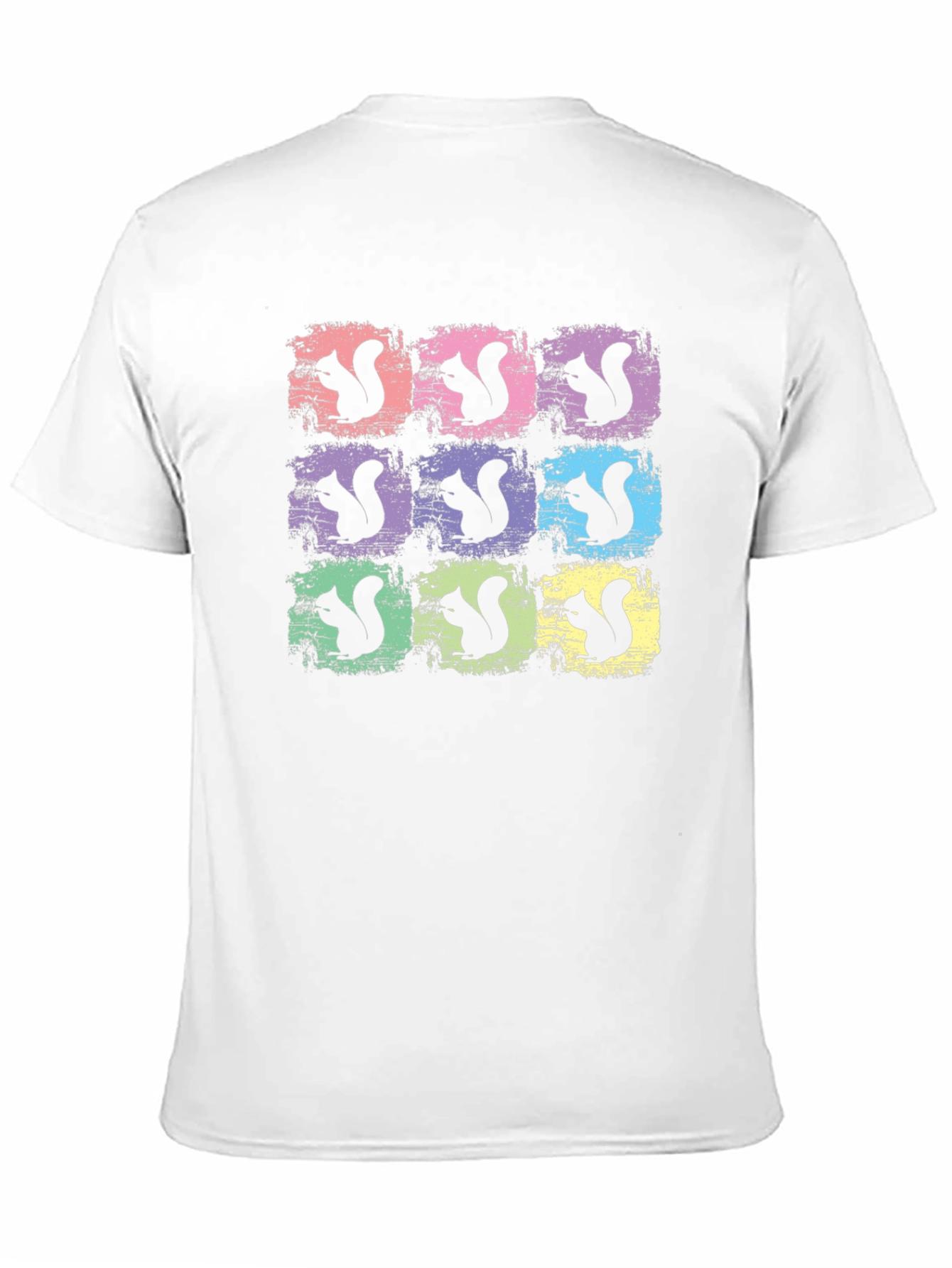 Squirrel Graphic Print Crew Neck T-Shirt