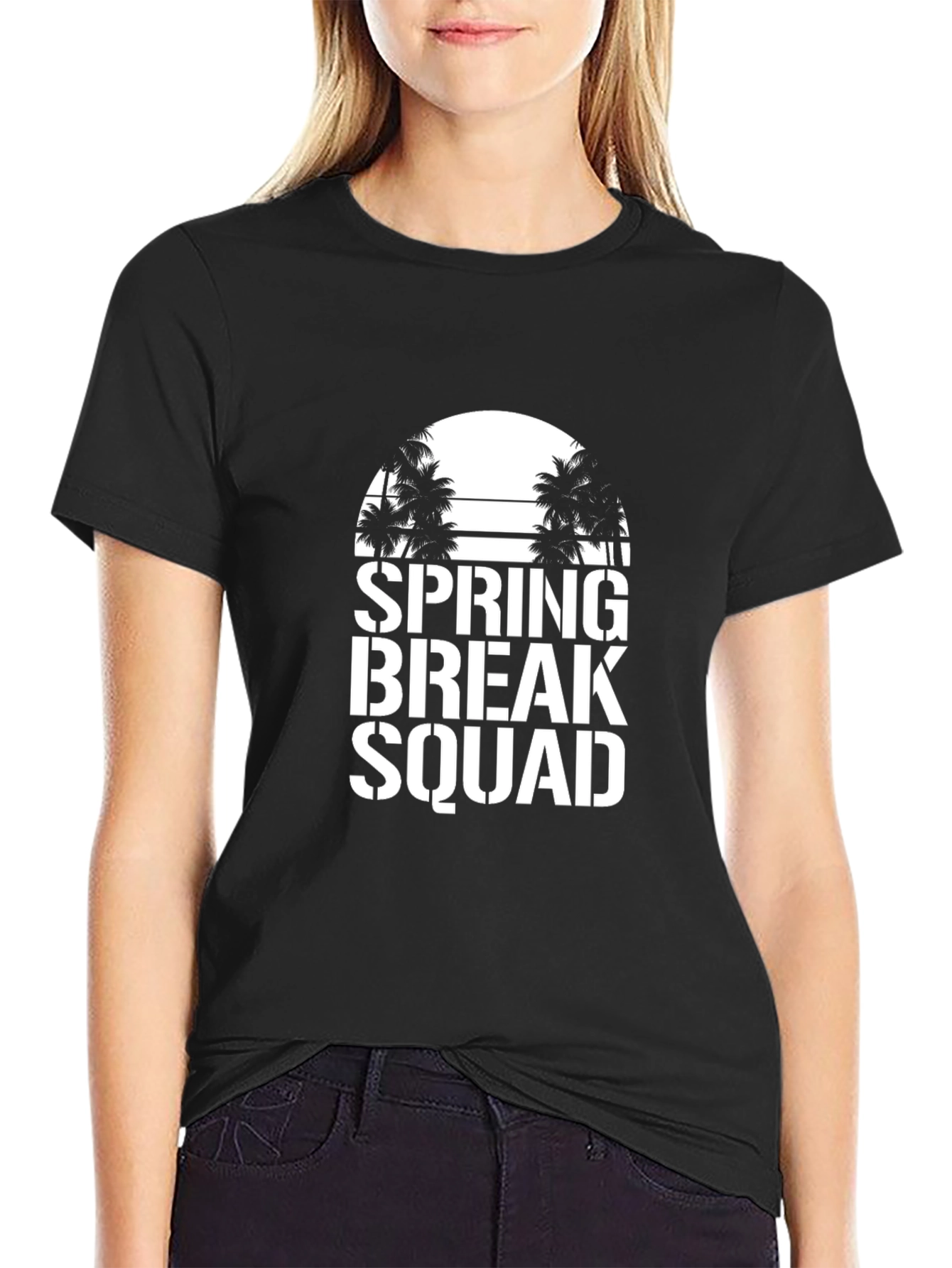 Spring Break Squad Black T-Shirt