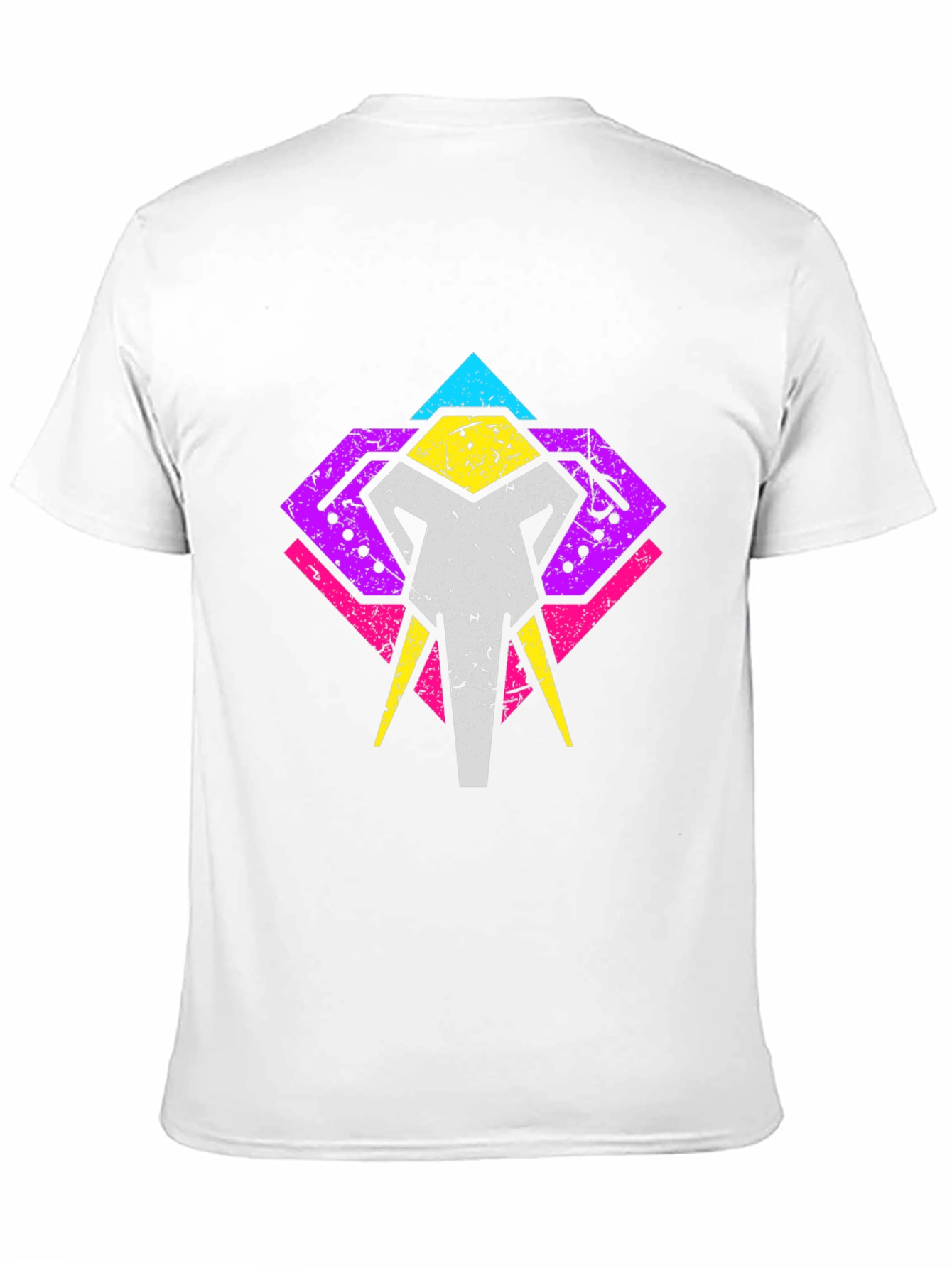 Retro Elephant Graphic Tee - Stylish Animal Design T-Shirt
