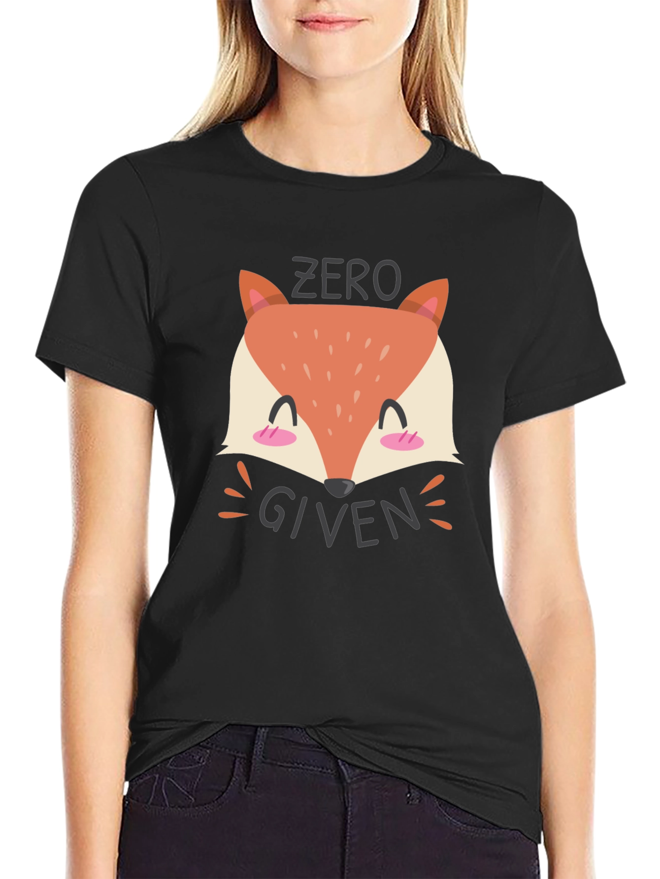 Zero Fox Given Black Graphic Tee Shirt