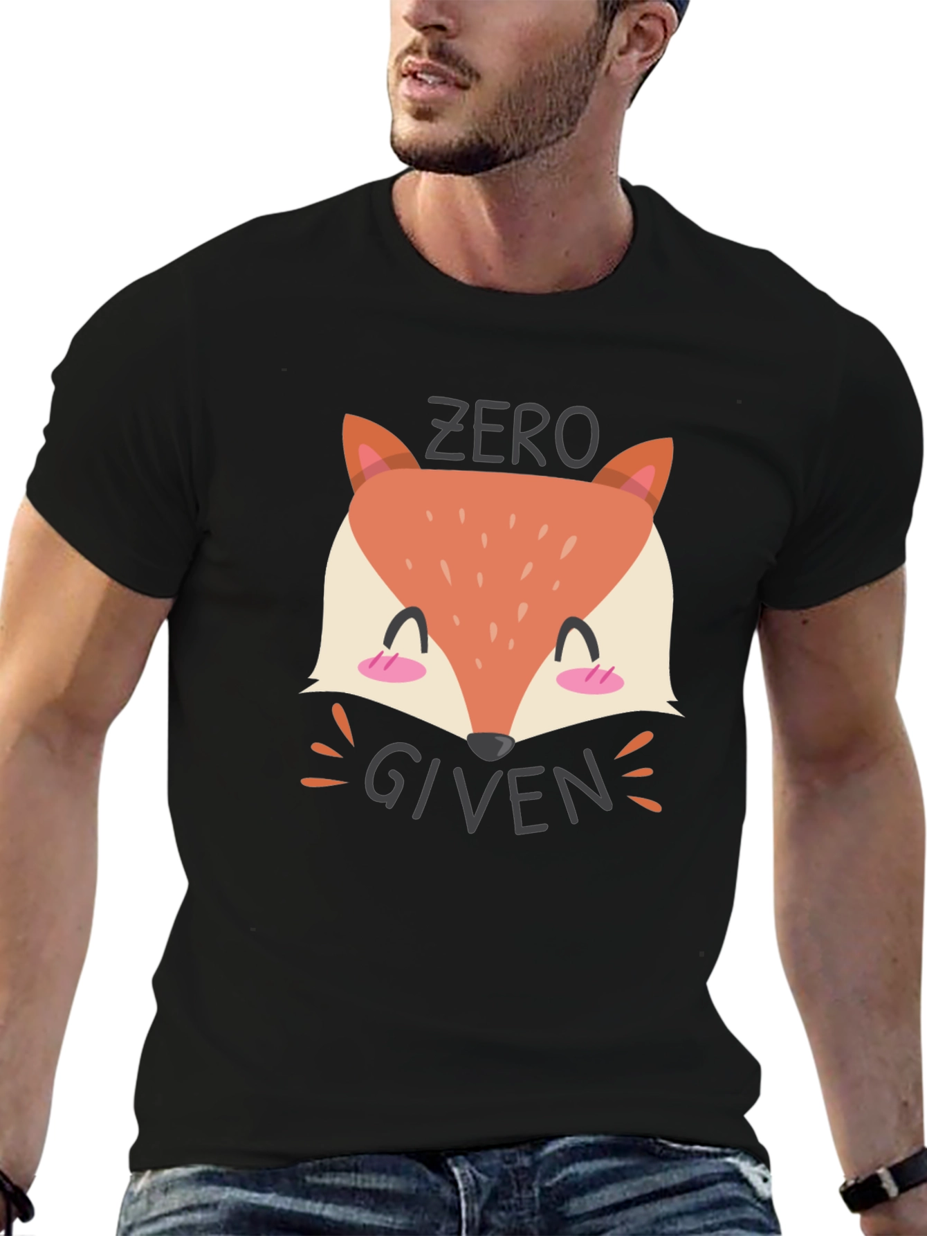 Zero Fox Given Black Graphic Tee Shirt