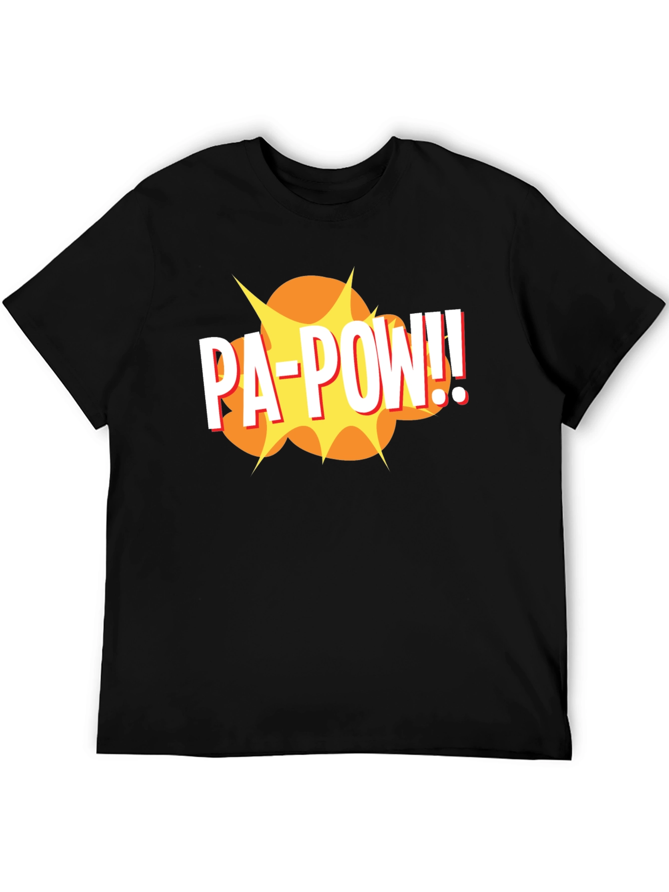 PA-POW!! Graphic T-Shirt - Black Comic Book Style Tee