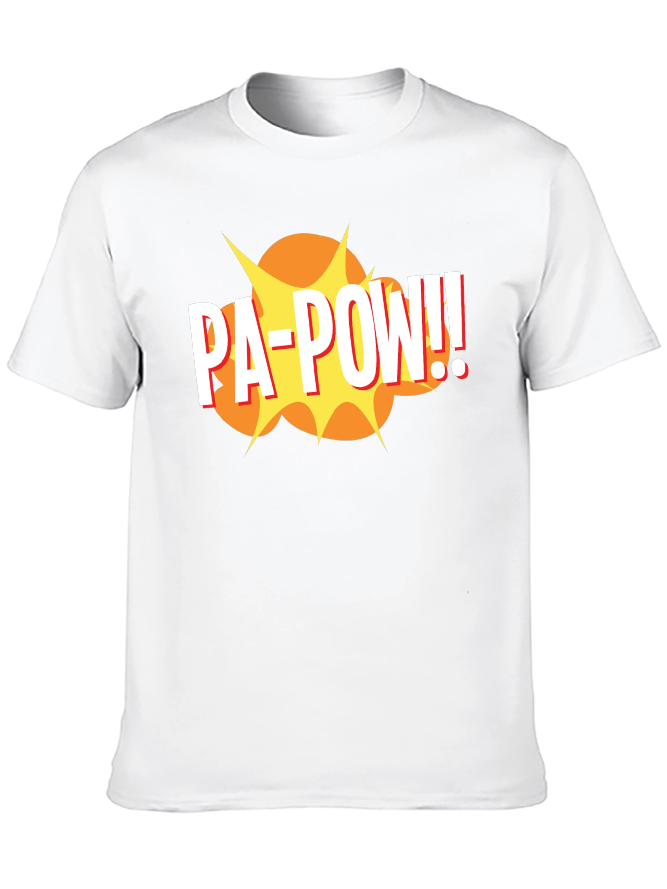 PA-POW!! Graphic T-Shirt - Black Comic Book Style Tee