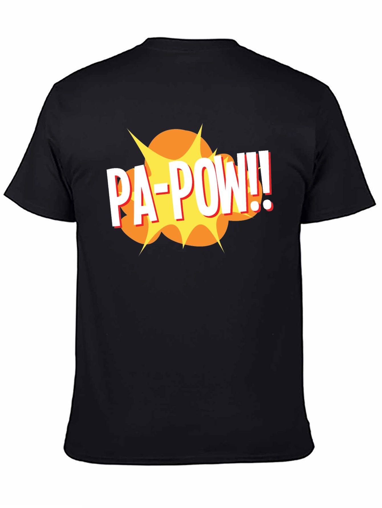 PA-POW!! Graphic T-Shirt - Black Comic Book Style Tee