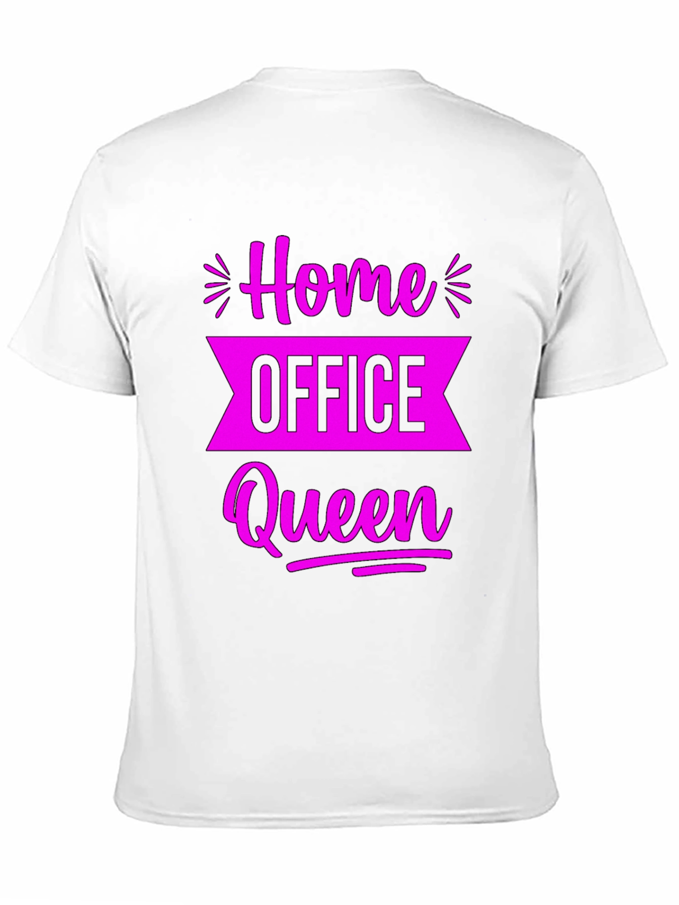 Home Office Queen Black Graphic Tee