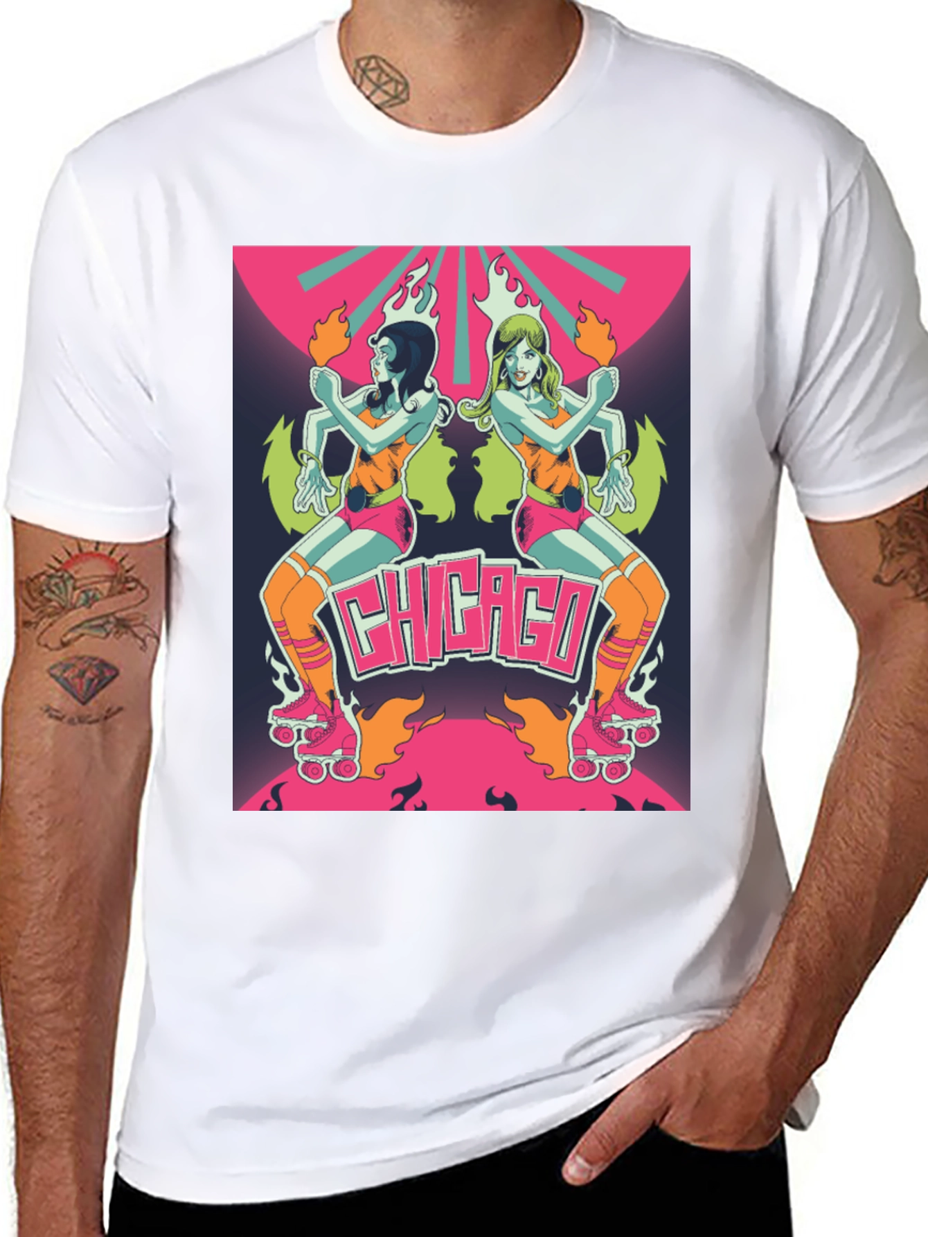 Retro Chicago Roller Derby Tee