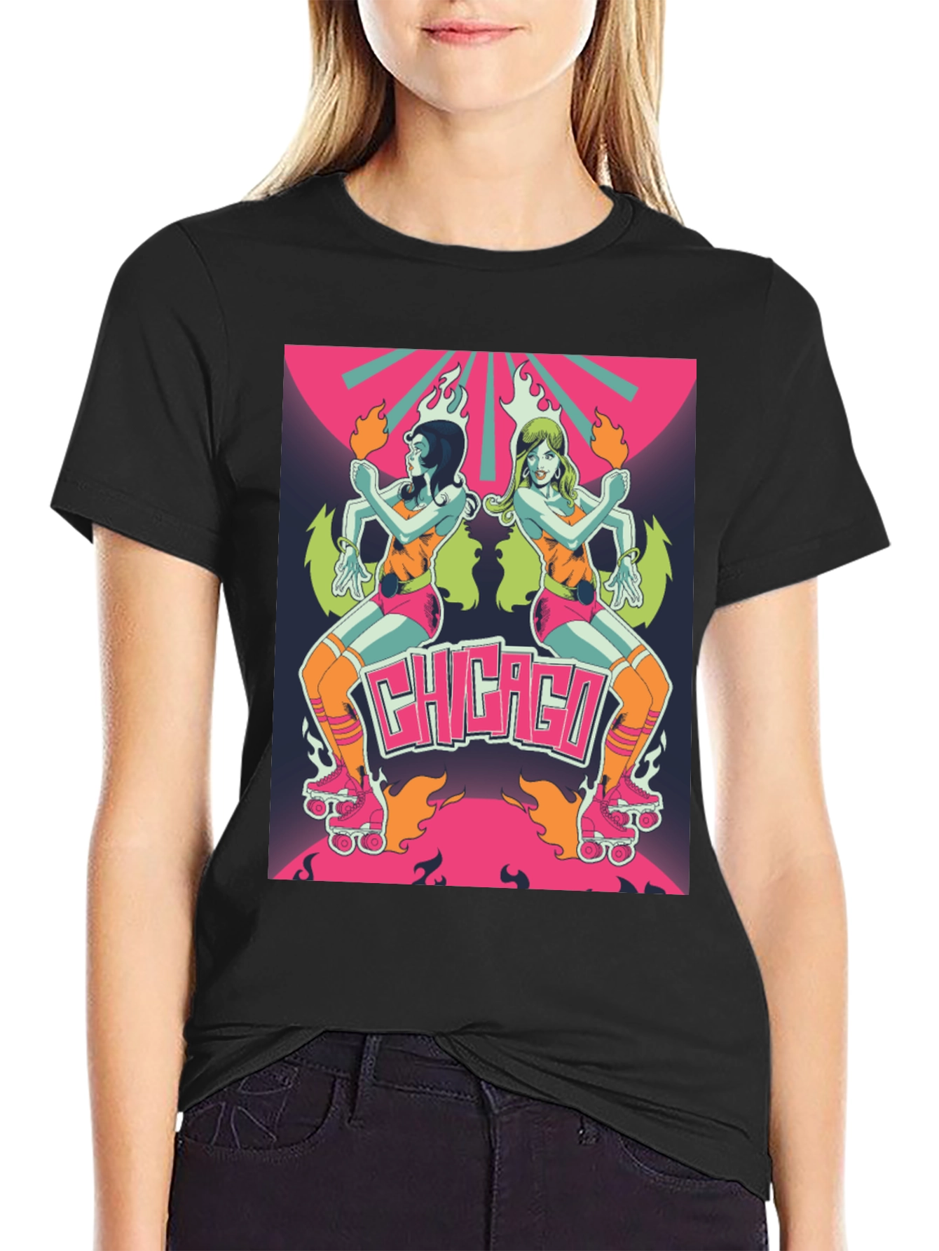 Retro Chicago Roller Derby Tee
