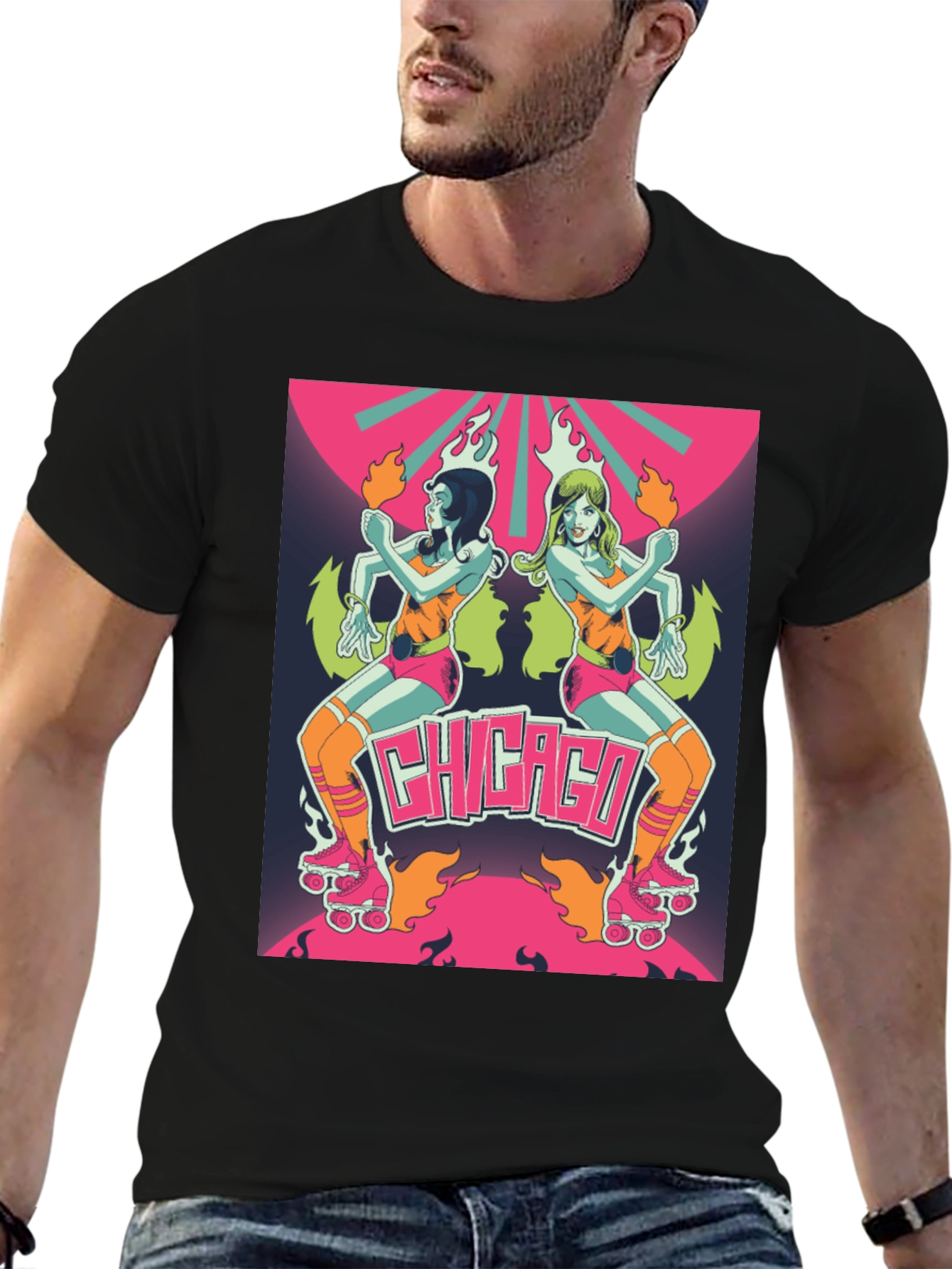 Retro Chicago Roller Derby Tee