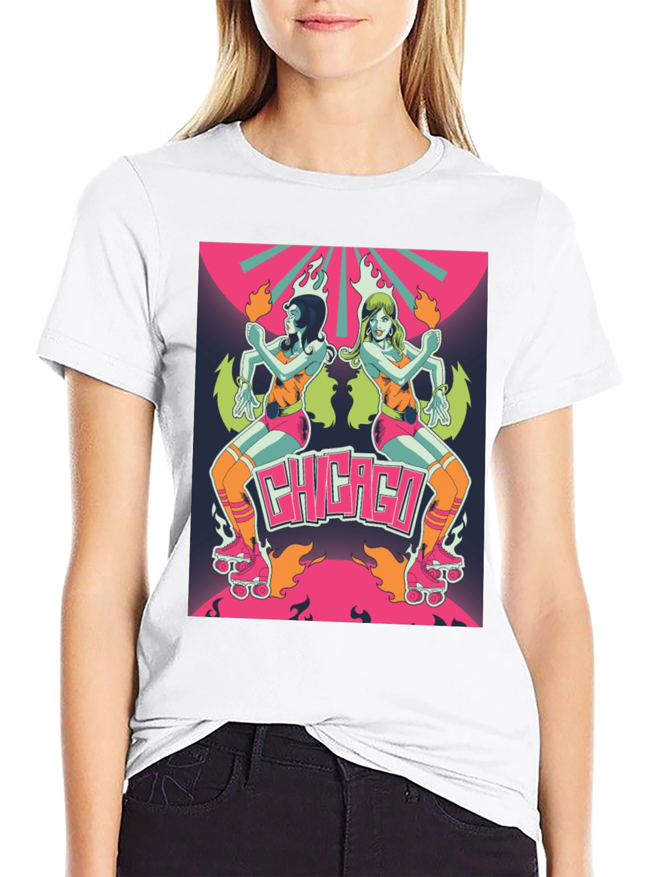 Retro Chicago Roller Derby Tee